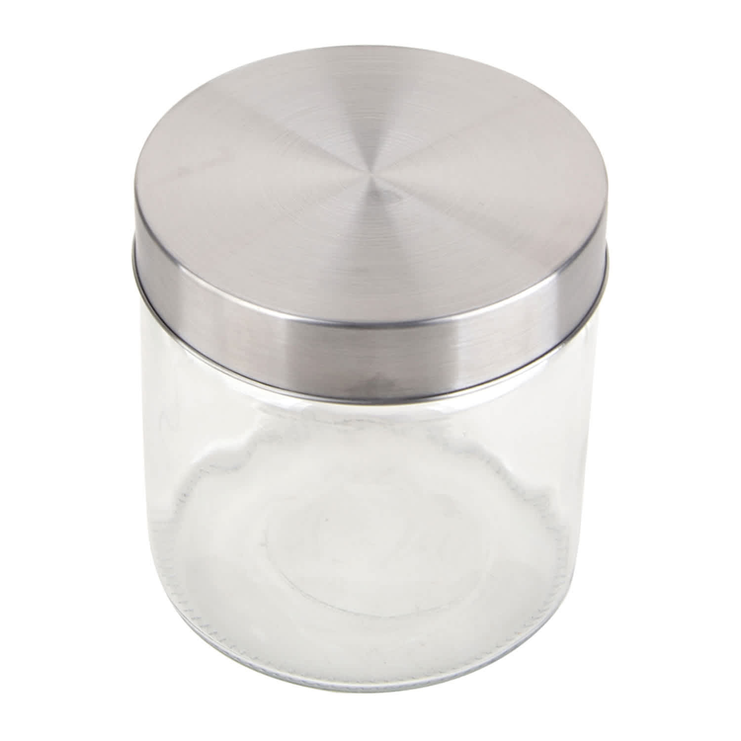 Glass Canister with Screw On Metal Lid, 24oz