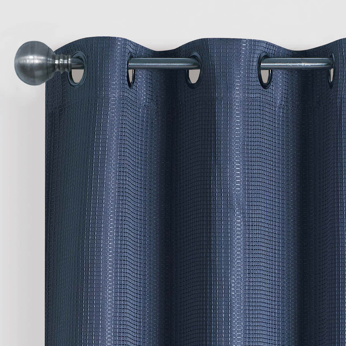 Morisson Navy Blackout Grommet Curtain Panel, 63"