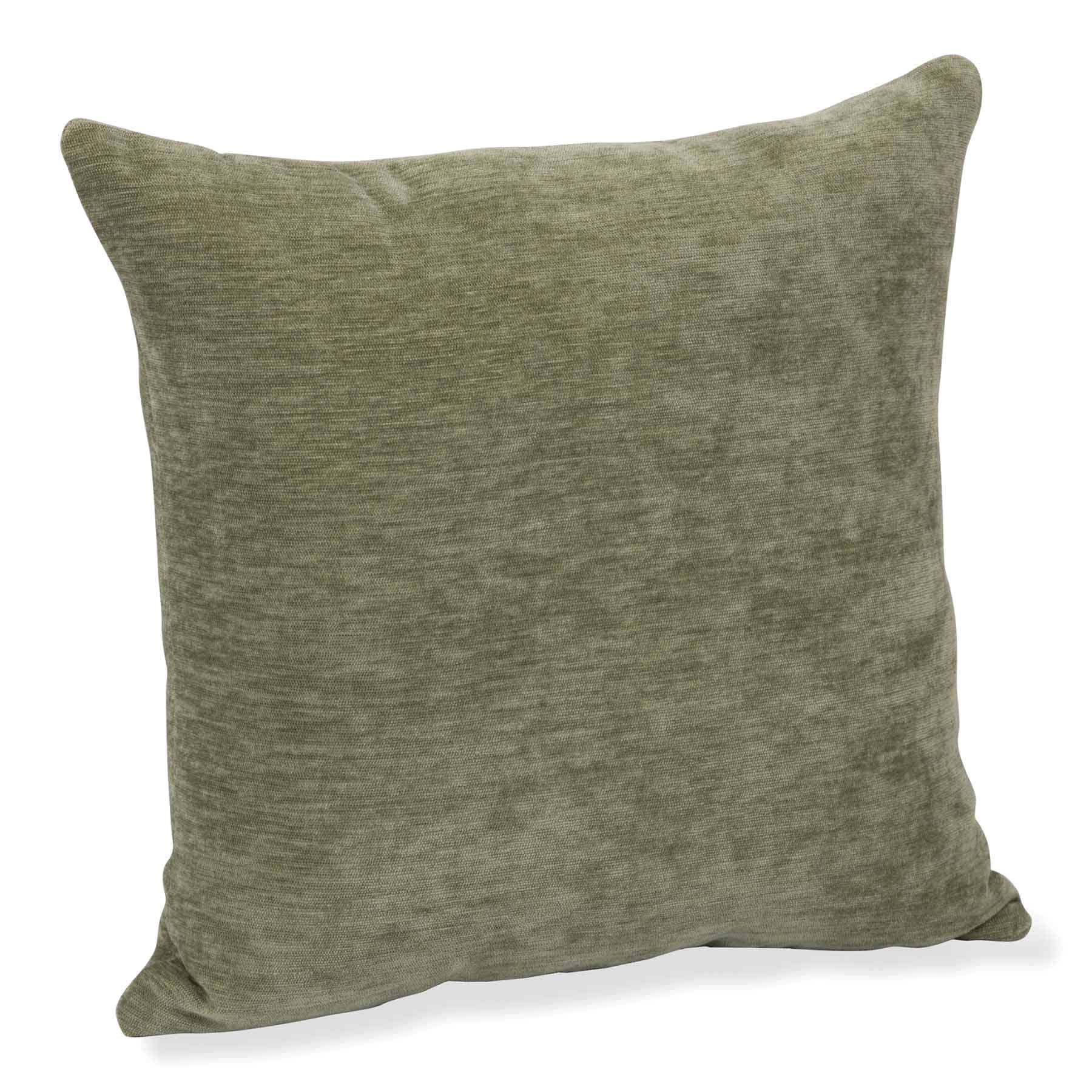 Reese Green Chenille Throw Pillow, 18"