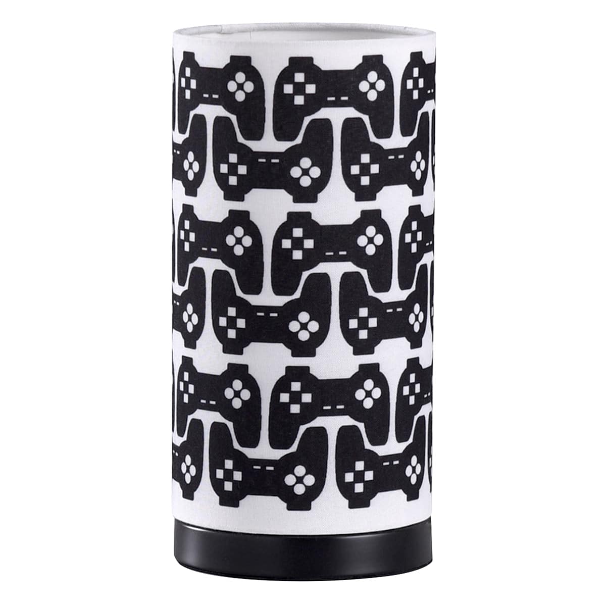 Tiny Dreamers Black & White Fabric Gaming Accent Uplight, 12"
