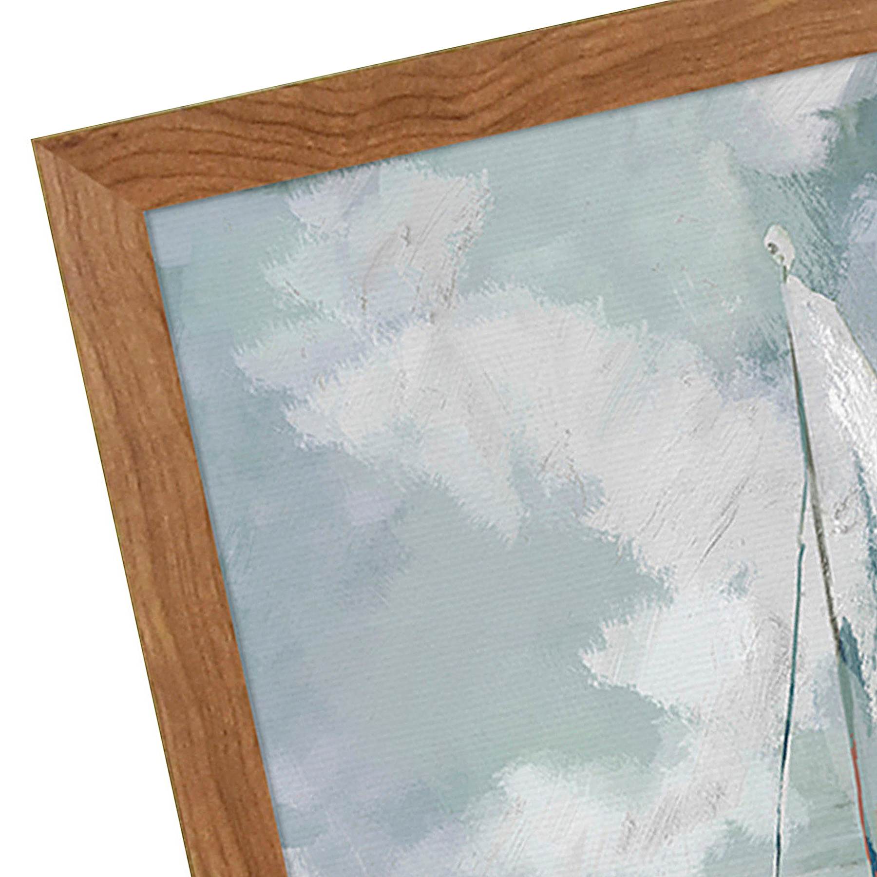 Honeybloom Windblown Framed Canvas Table Art, 6x8