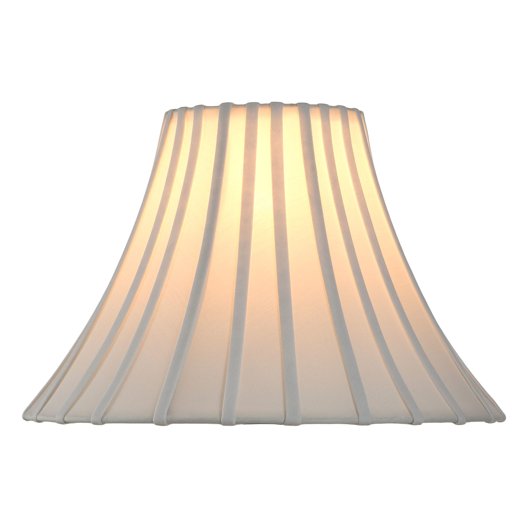 White Round Bell Large Table Lamp Shade, 17x7x12