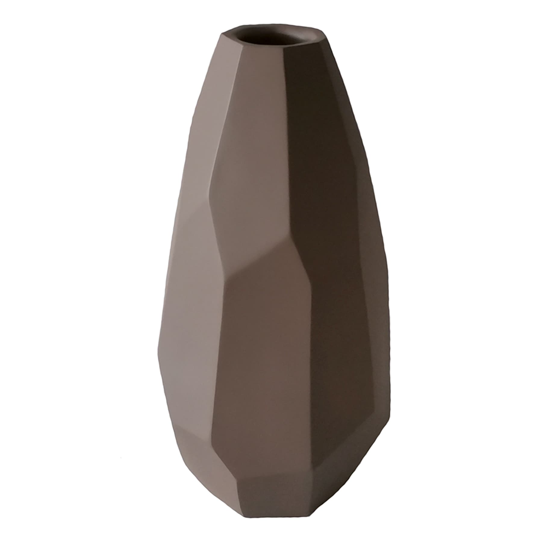 Crosby St. Brown Carved Vase, 13.5"