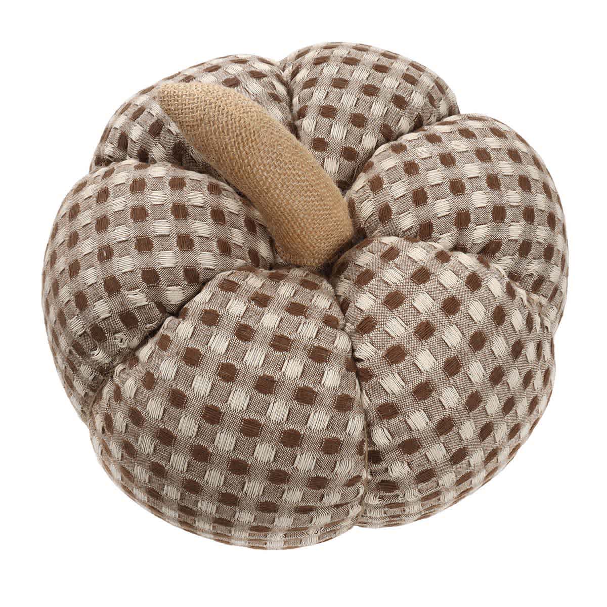 Pumpkin Shaped Waffle Throw Pillow