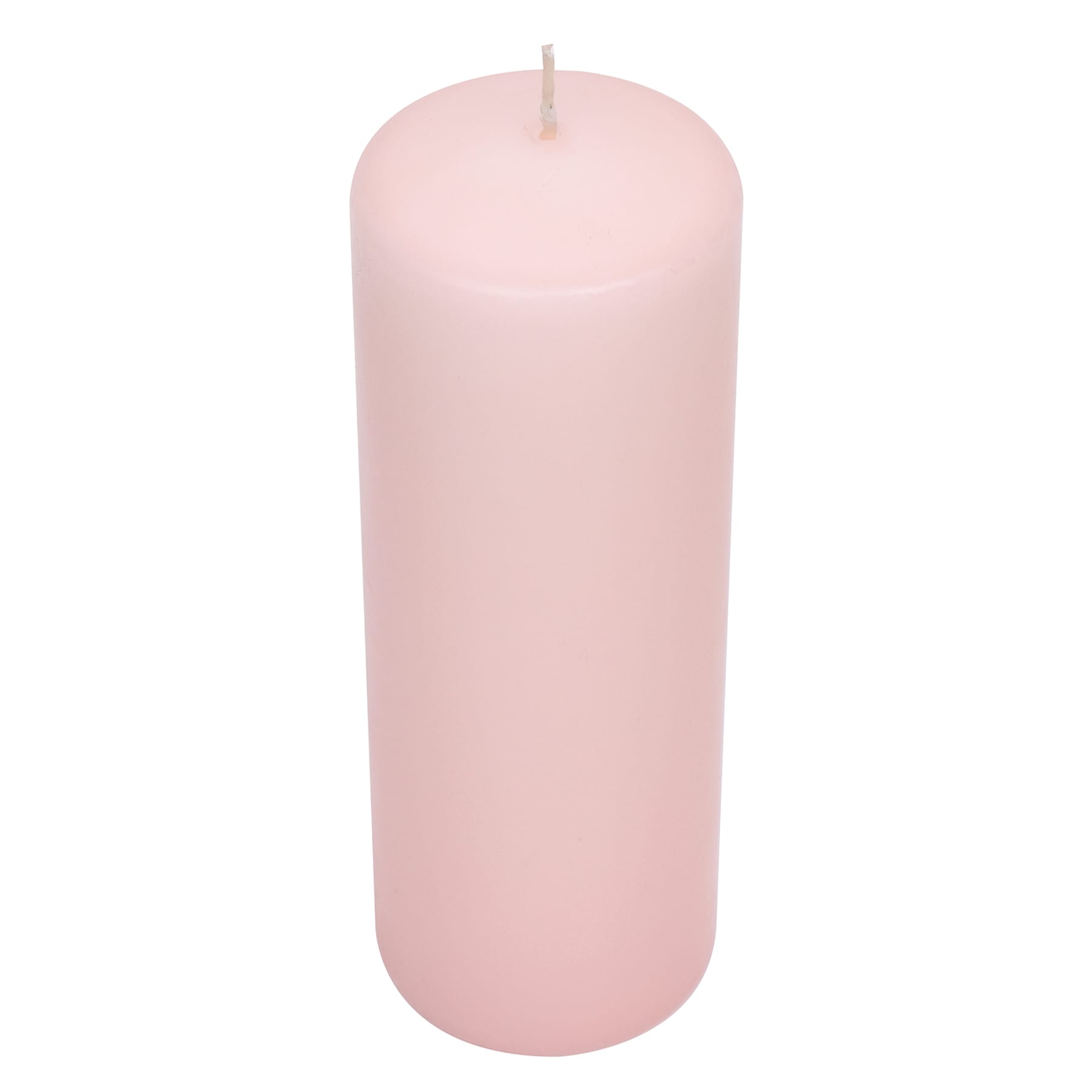 Light Pink Unscented Overdip Pillar Candle, 2.8x8