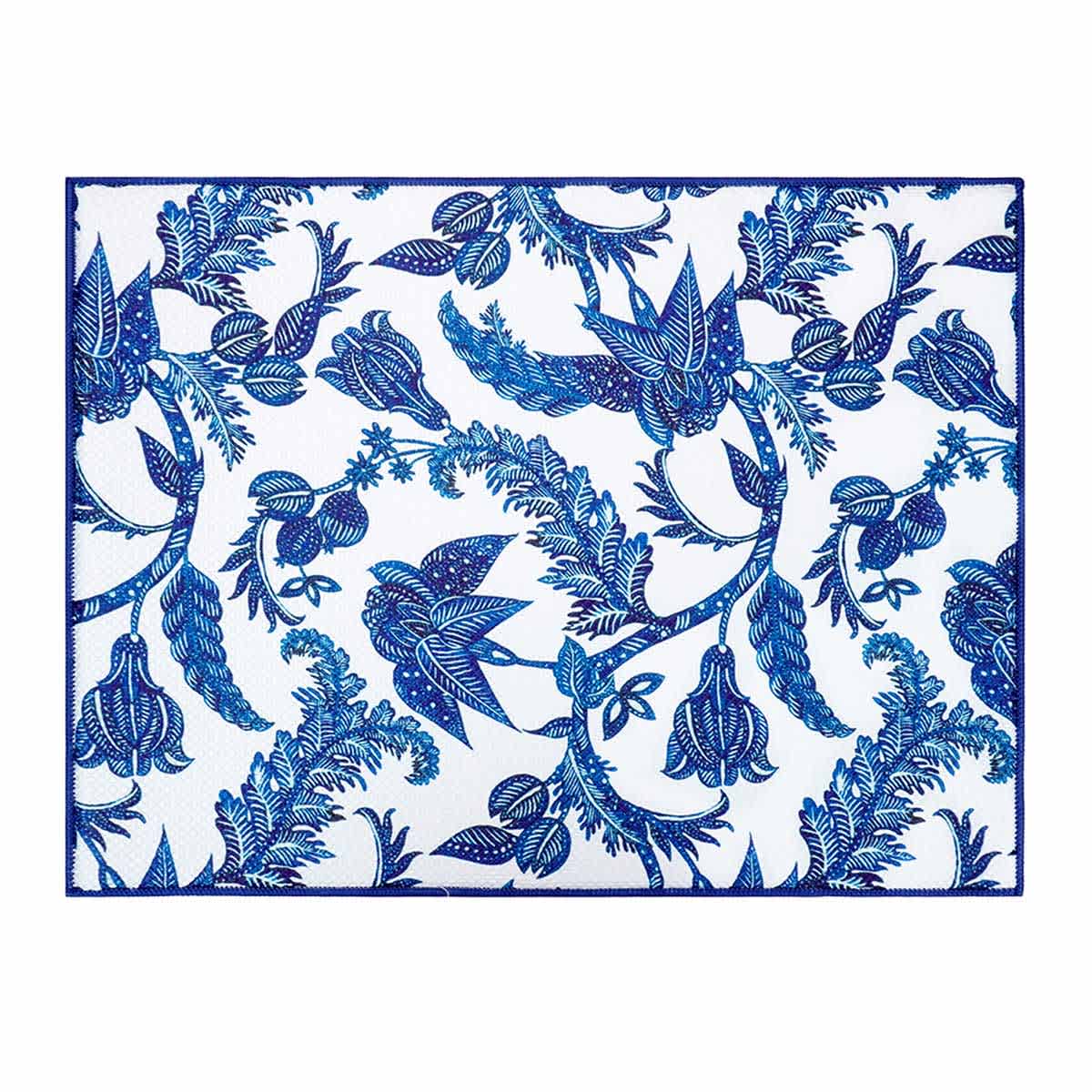 Blue Batik Print Drying Mat