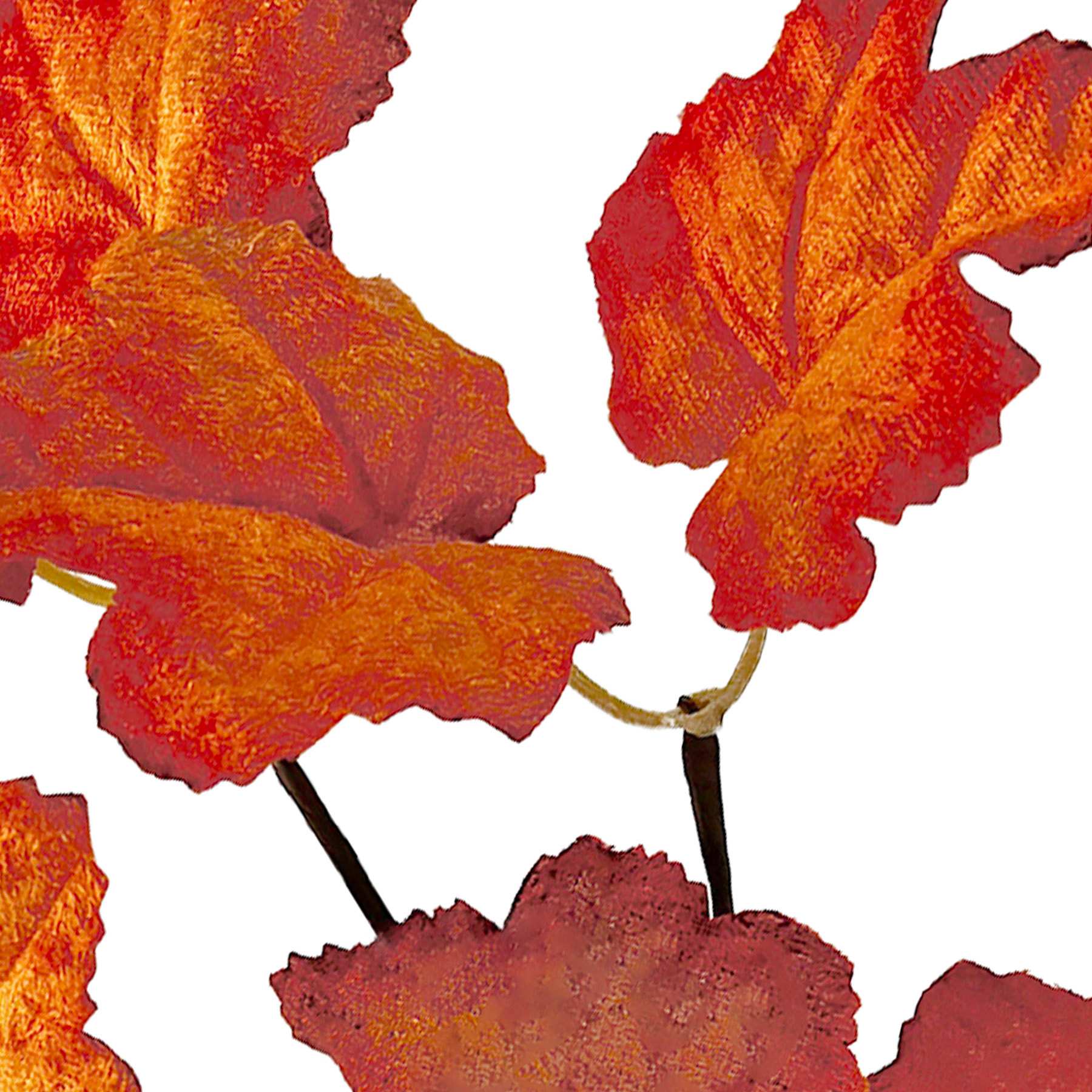 Orange Maple Leaves Pick, 13"