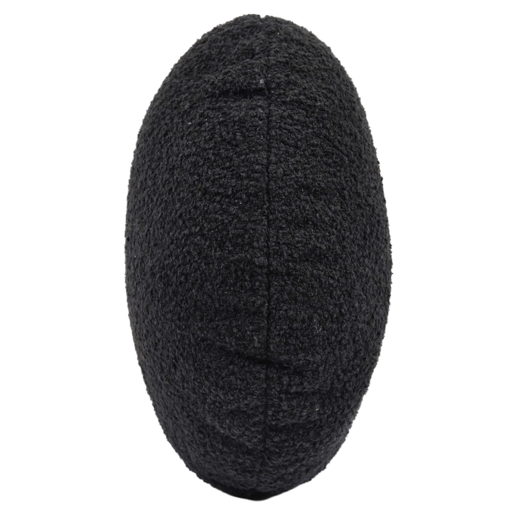 Crosby St. Black Soft Textured Boucle Round Throw Pillow, 16"