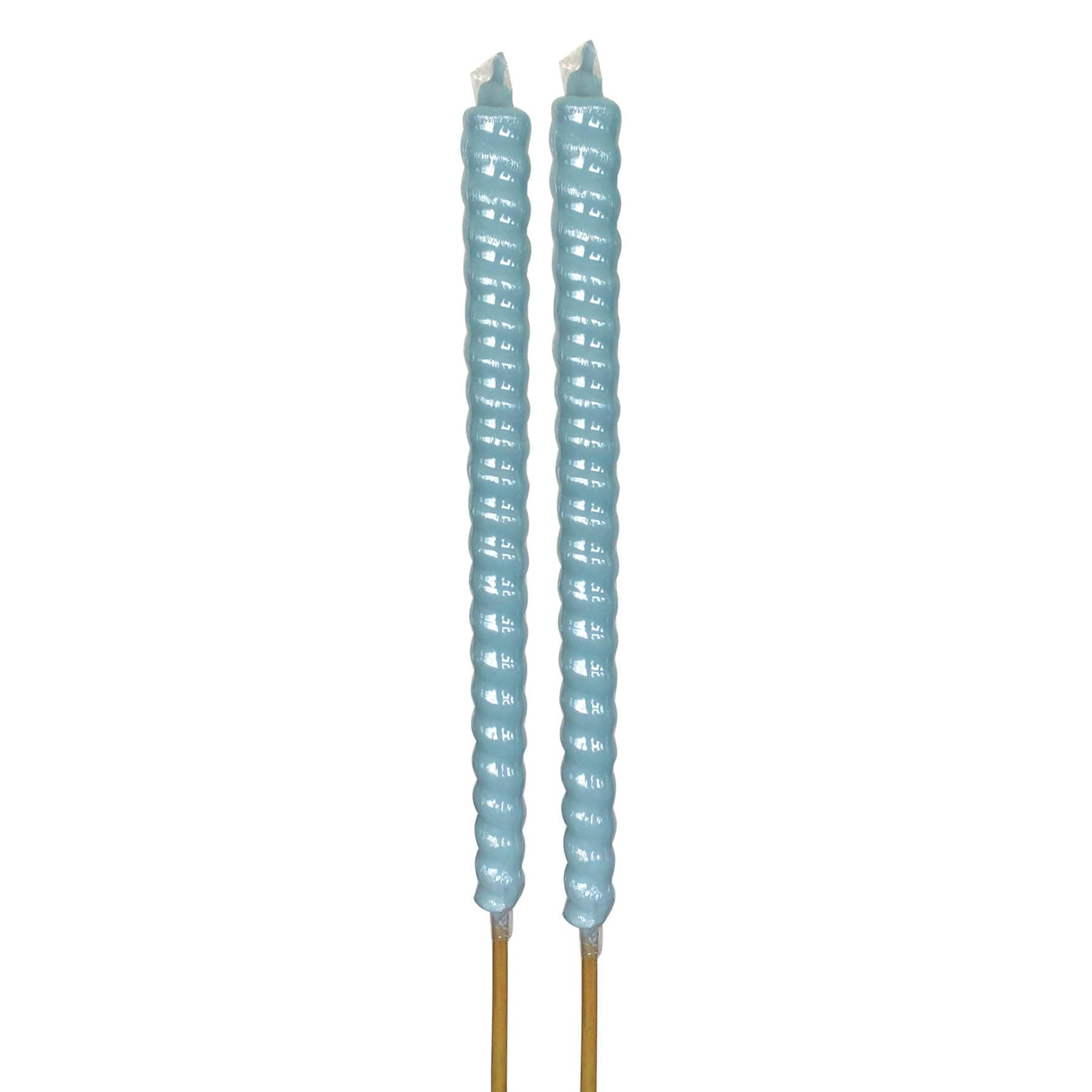 2-Pack Pool Blue Citronella Flare Candle, 7.5oz
