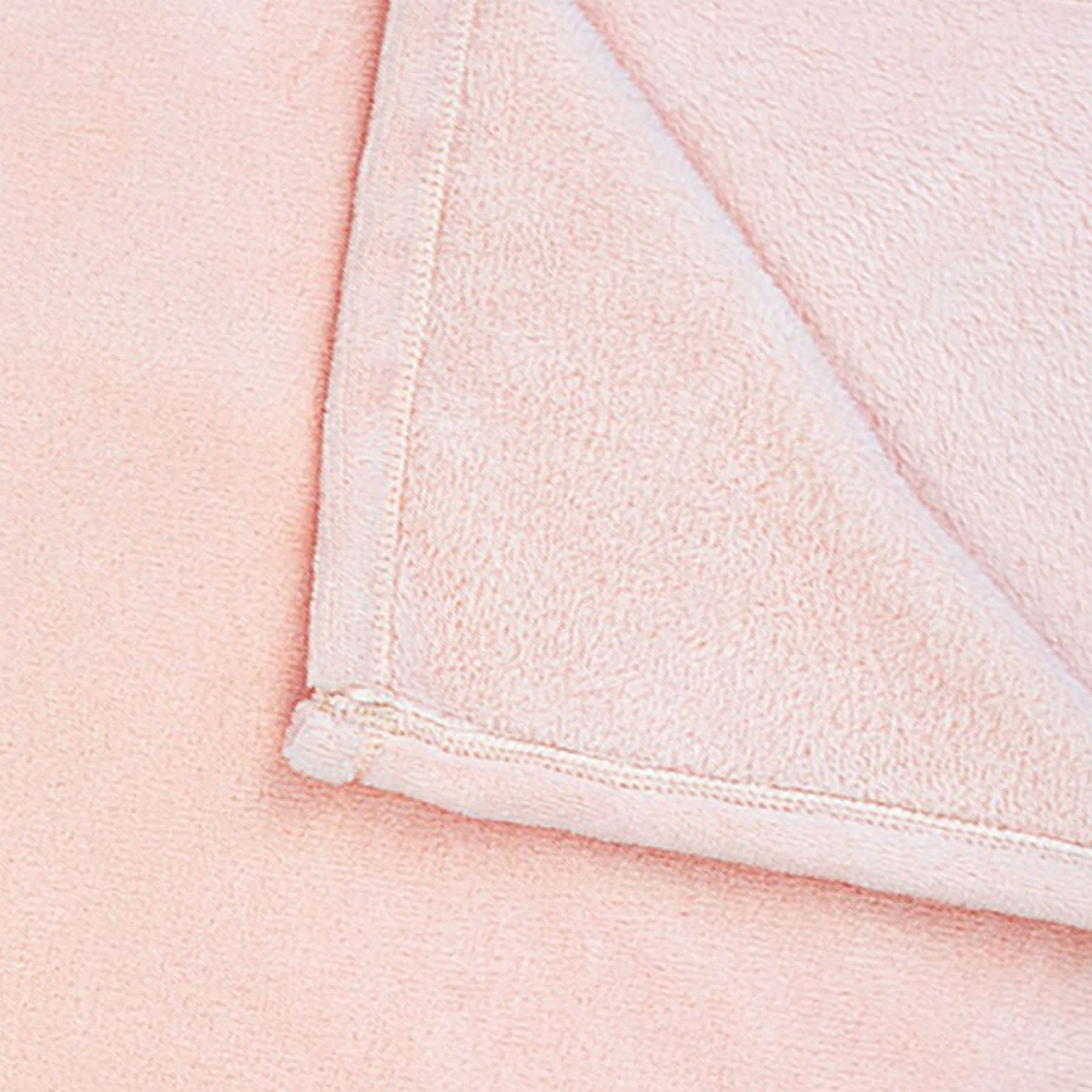 Pink Plush Bed Blanket, King