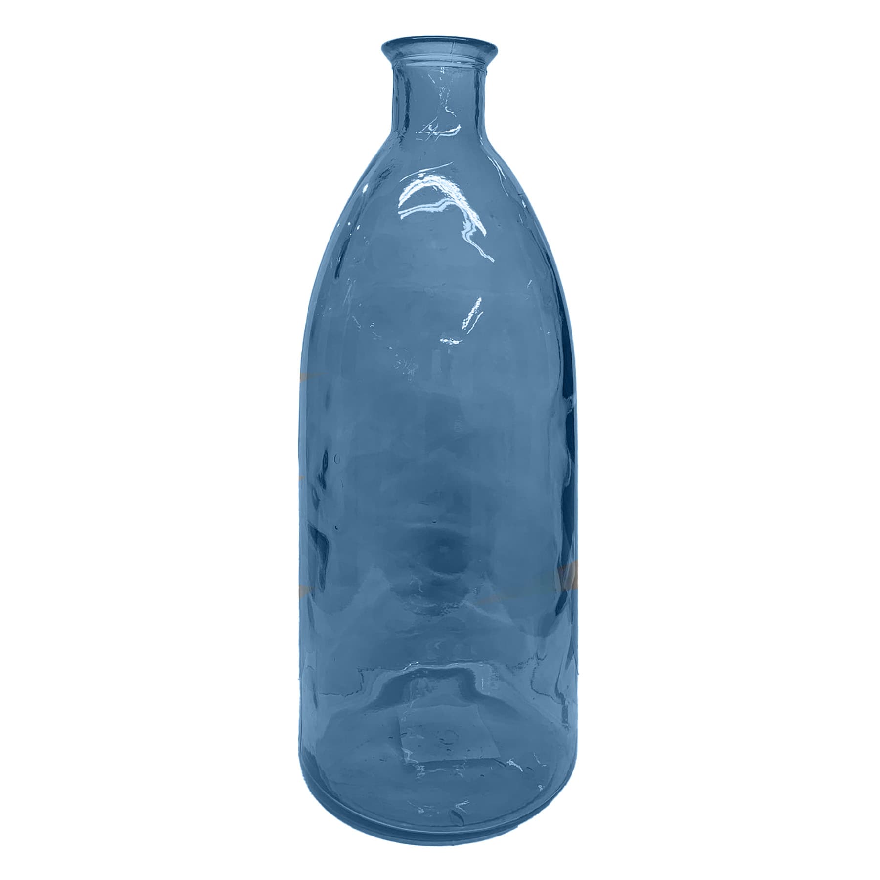 Blue Spanish Glass Vase, 24"