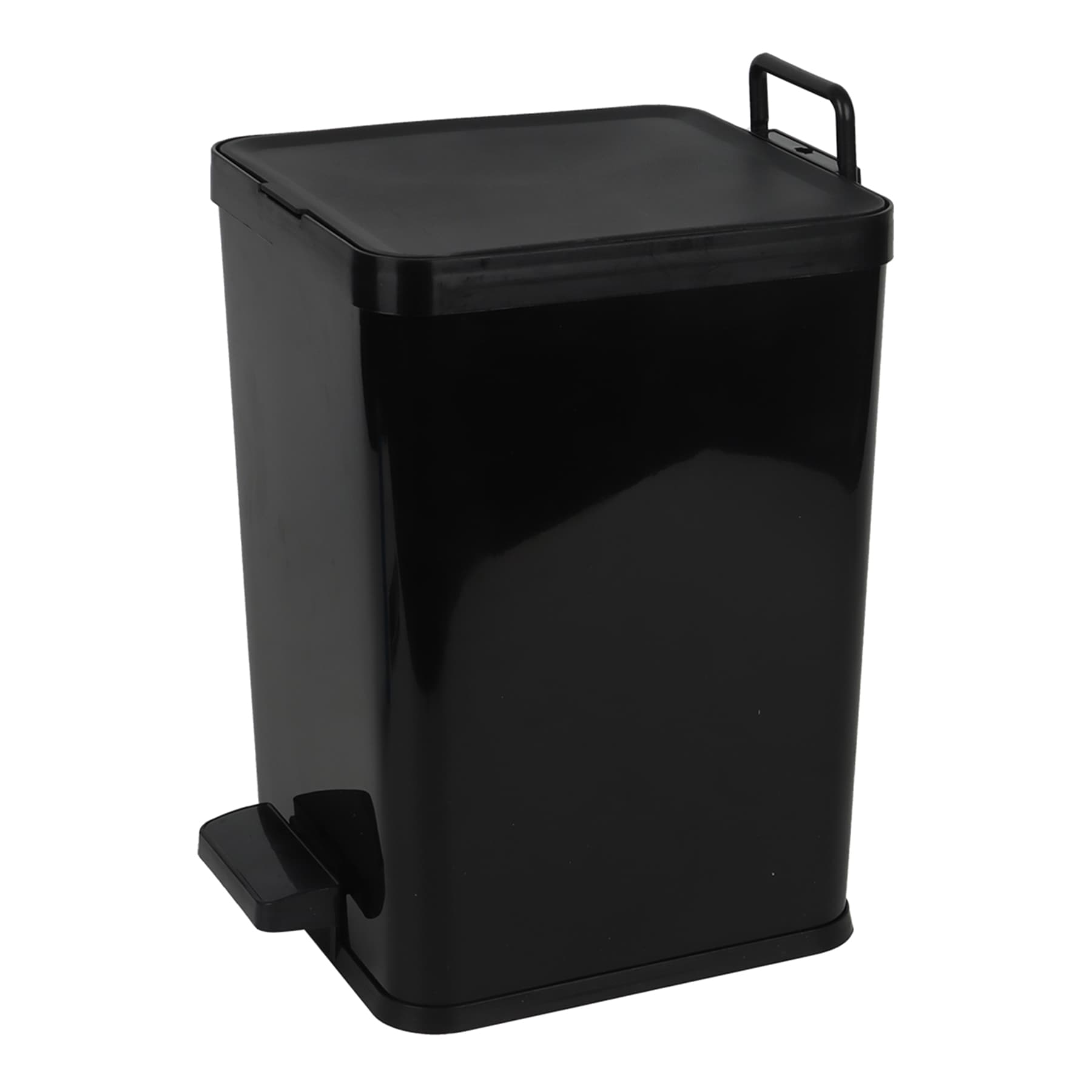 Black Step Trash Can with Removable Inner, 8.5L