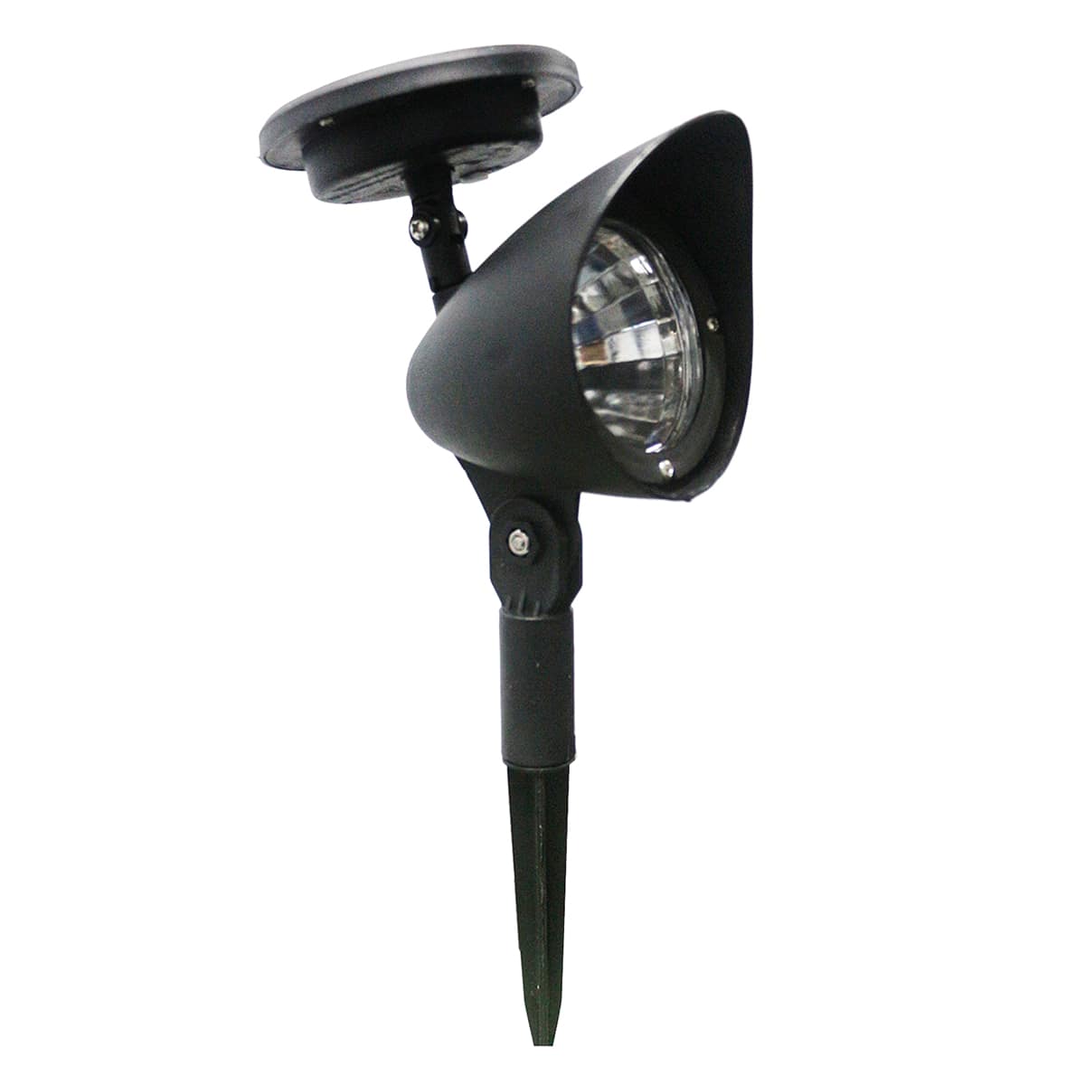 15-Lumen Solar Black Spotlight