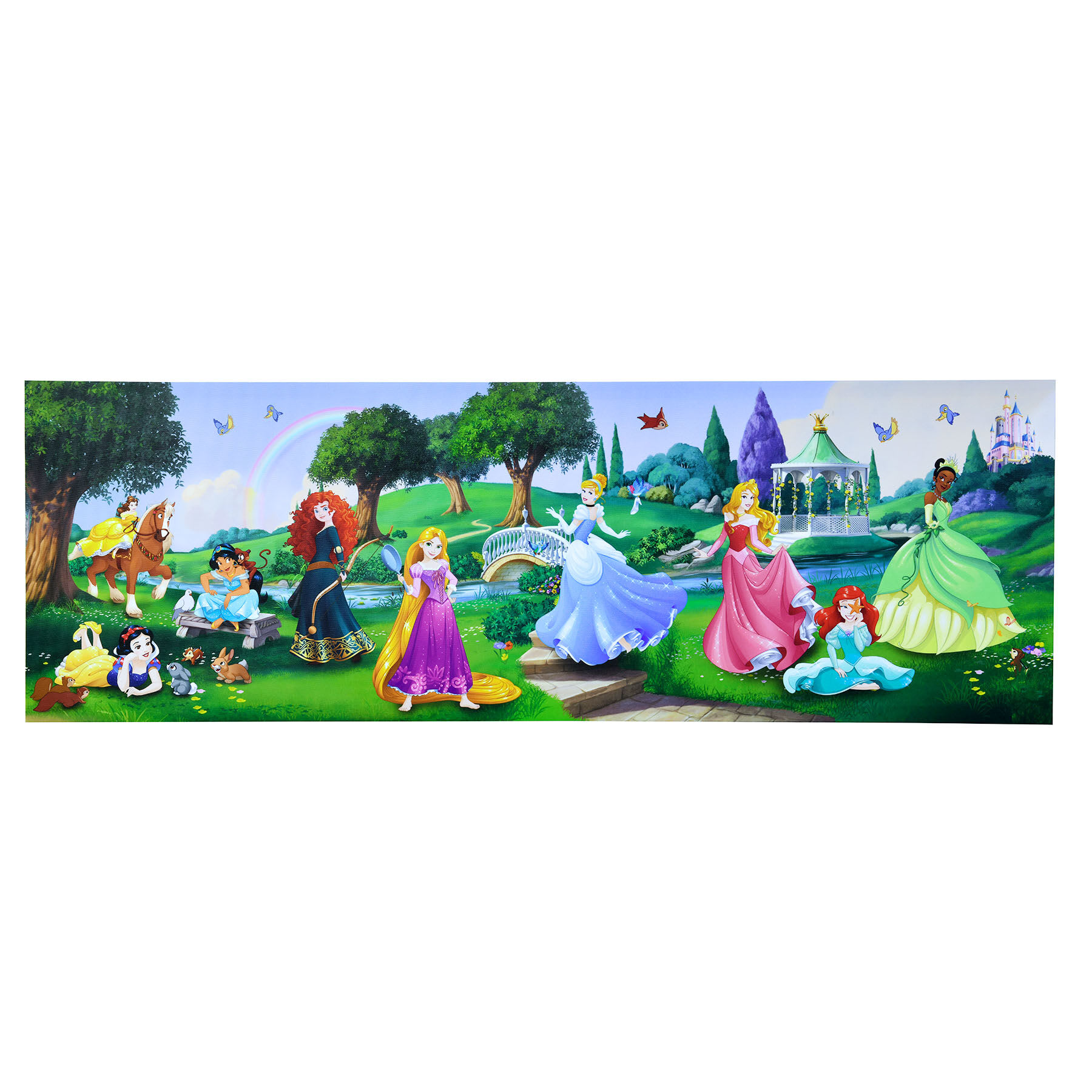 Disney Princess Group Shot Canvas Wall Art, 36x12