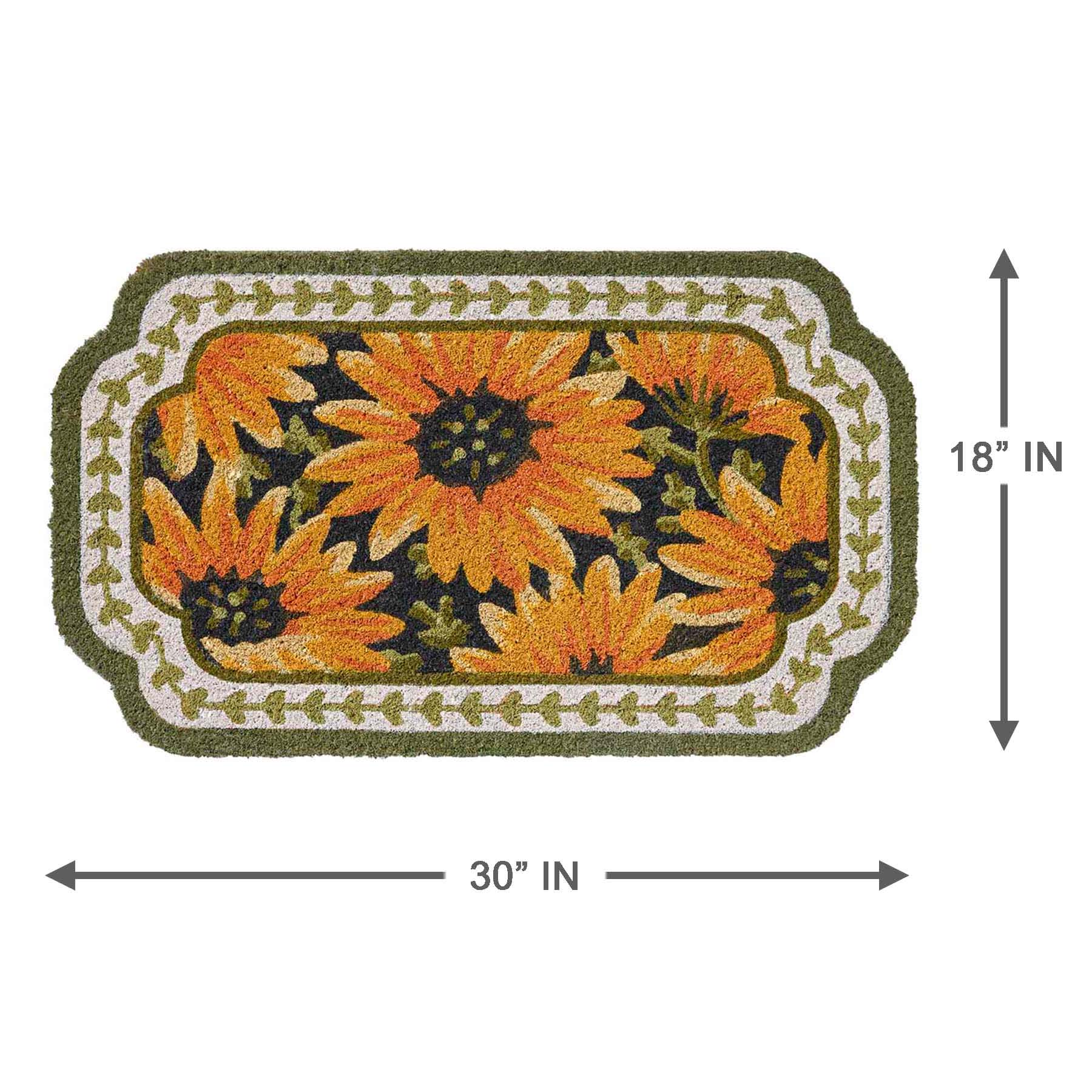 Multi-Sunflower Coir Mat, 18x30