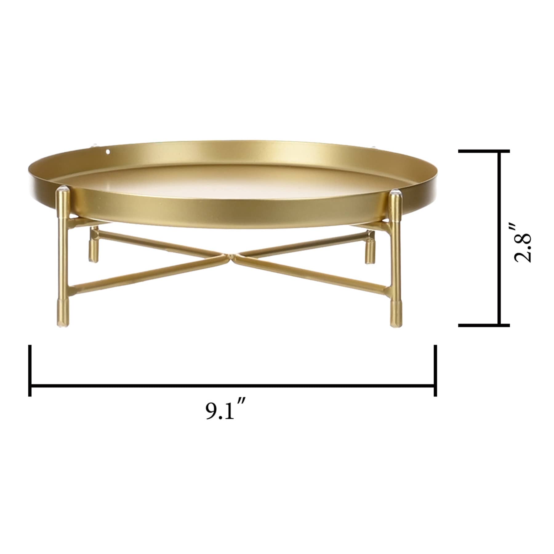 Gold Metal Plant Riser, 9"