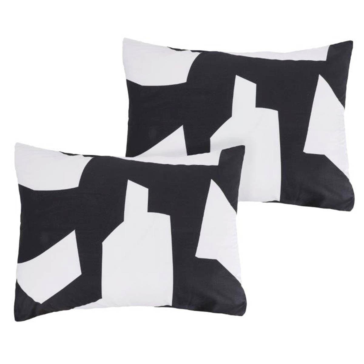 Crosby St. 3-Piece Black & White Printed Geo Comforter Set, Full/Queen