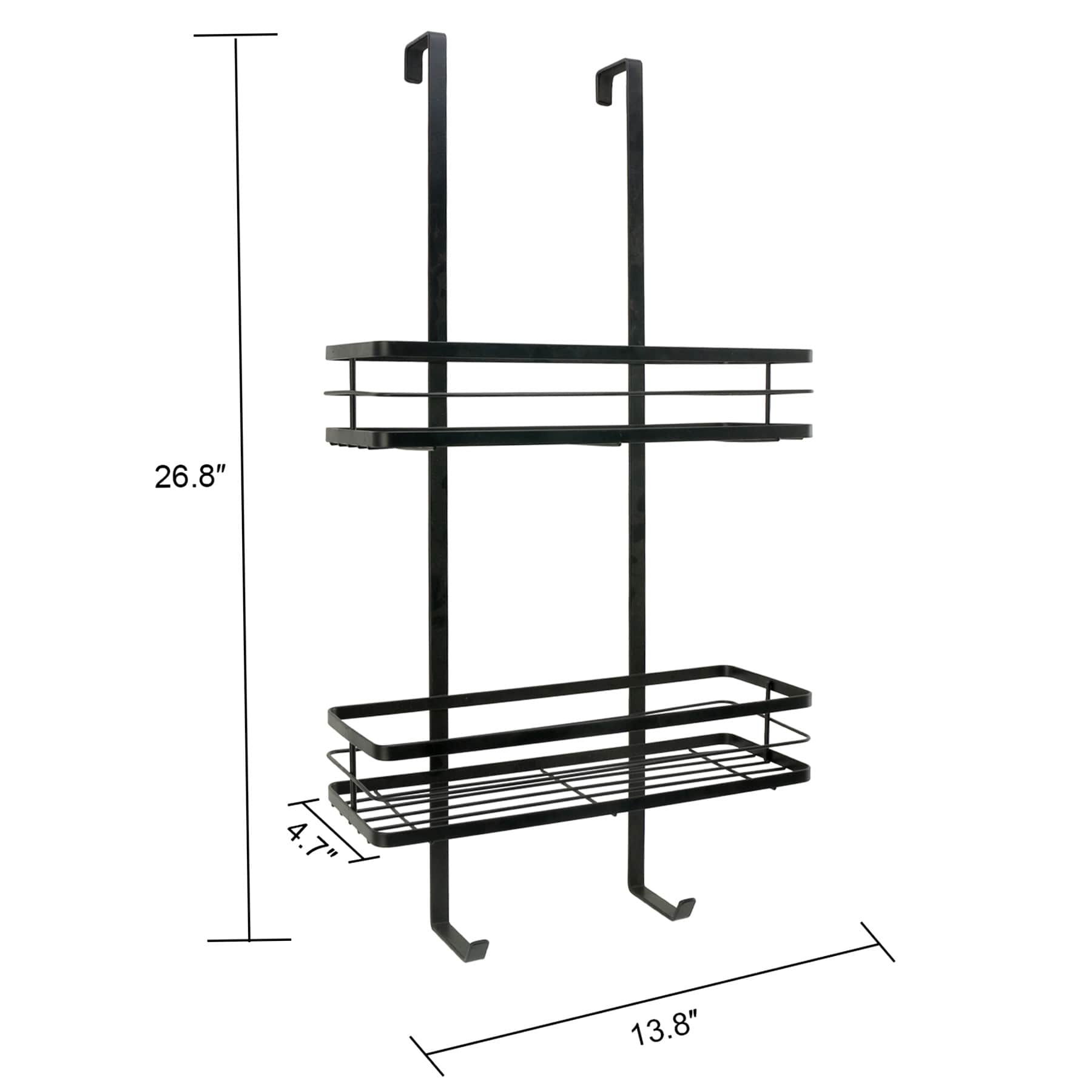 Keller Black 2-Tier over The Door Caddy