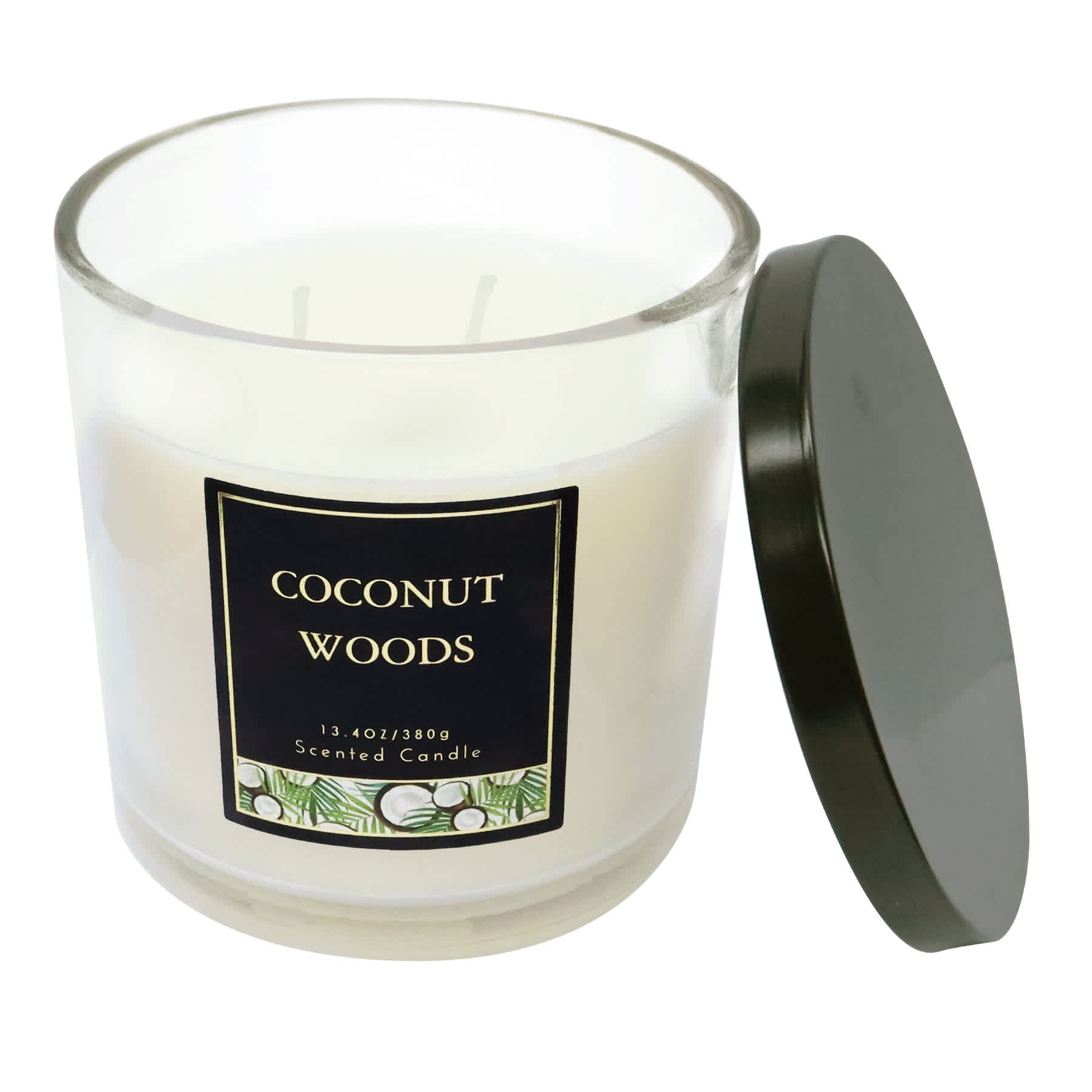 Coconut Woods Scented Jar Candles, 13.4oz