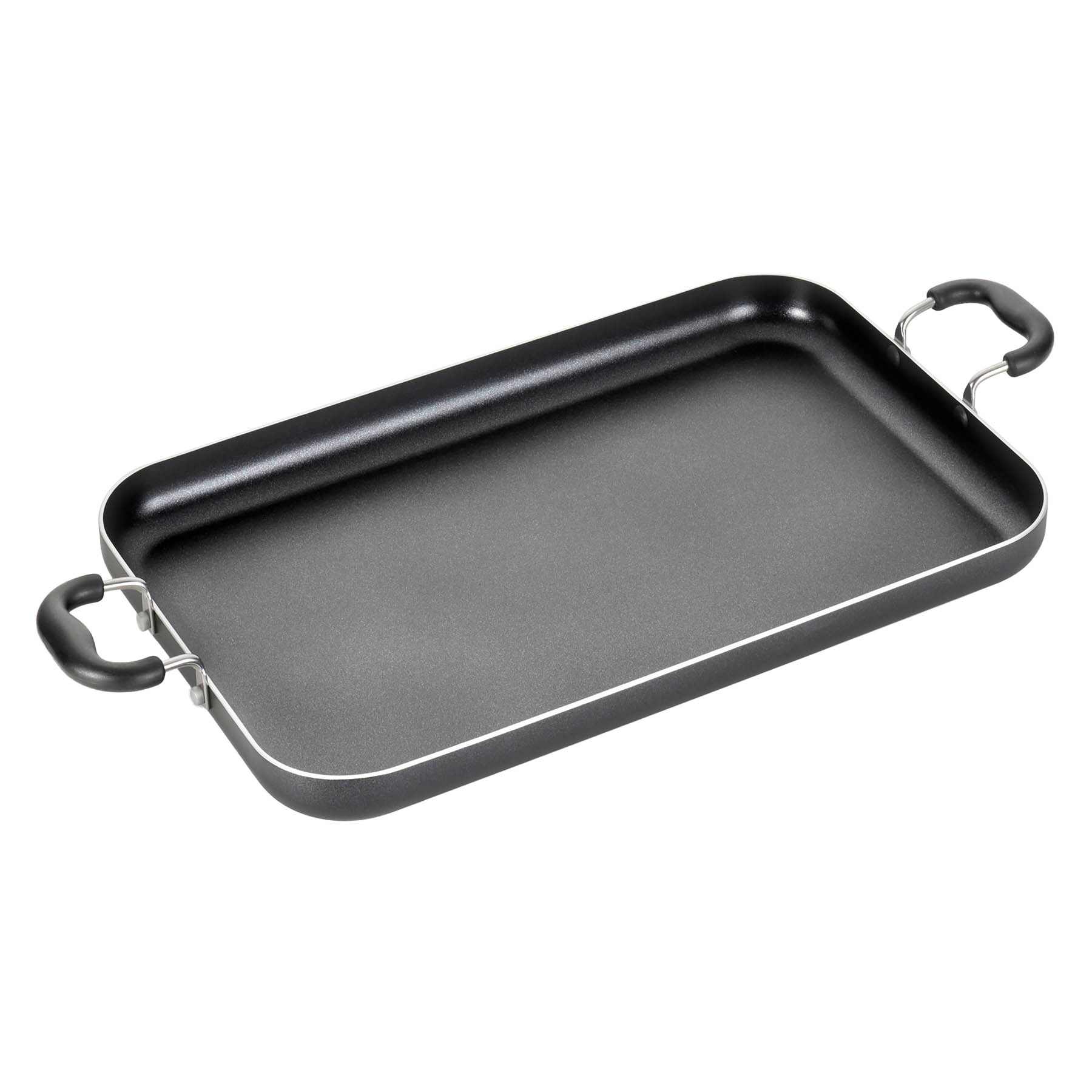 T-Fal Essentials Black Double Griddle