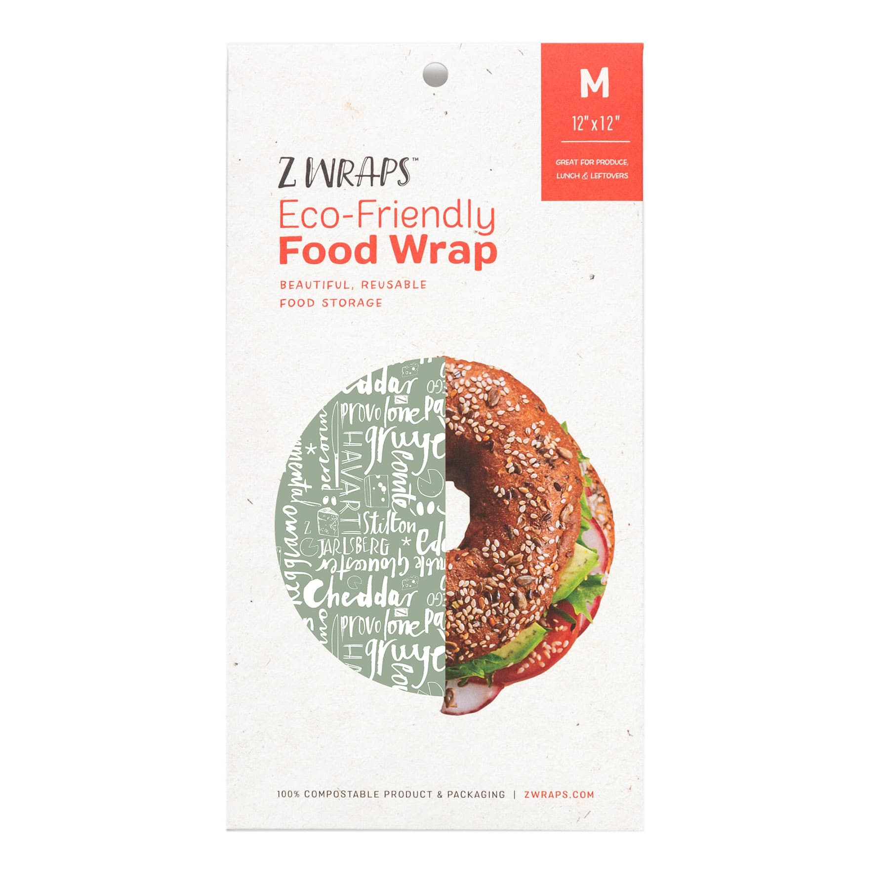 Z Wraps Eco Friendly Medium Food Wrap, 12"