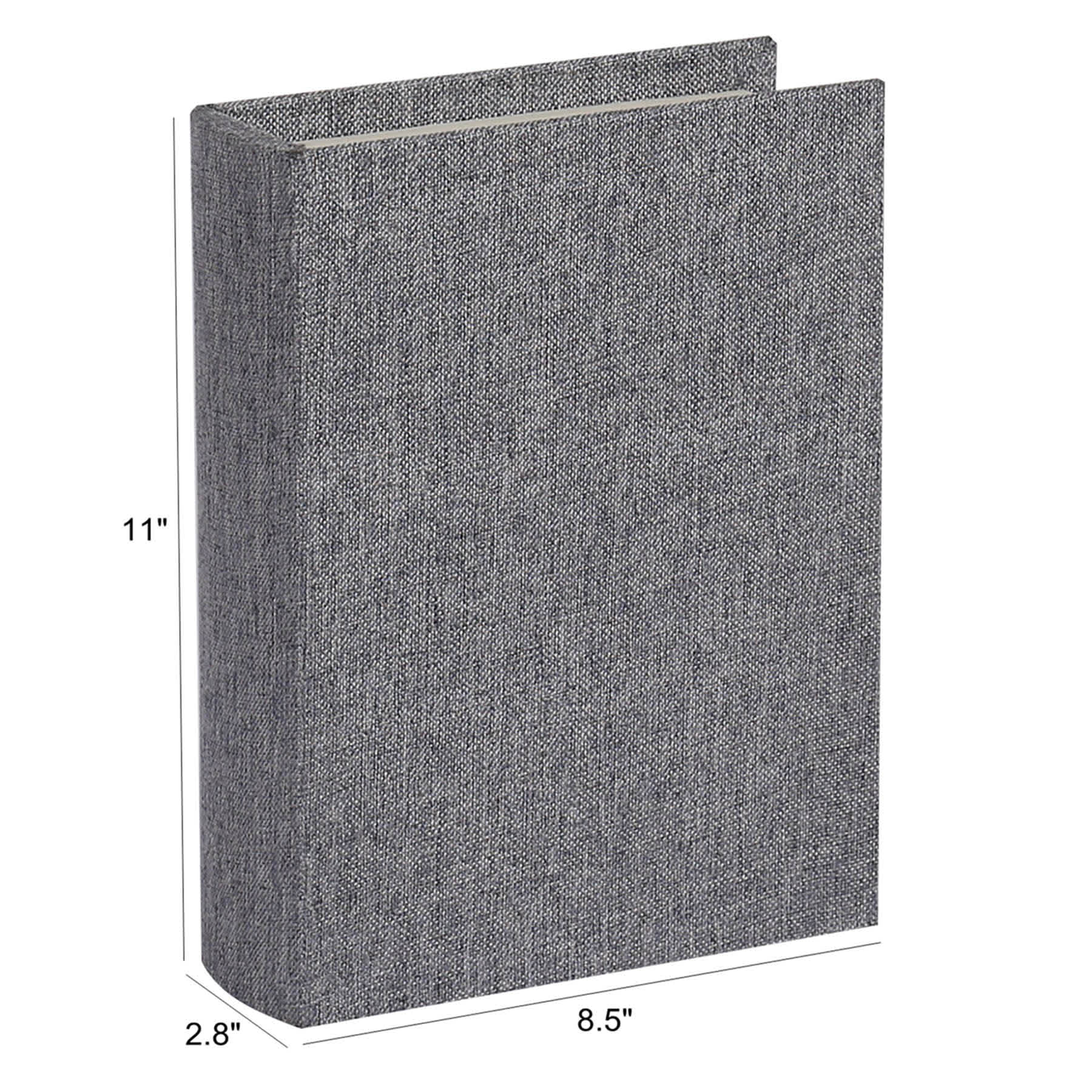 Grey Linen Book Box, 11"