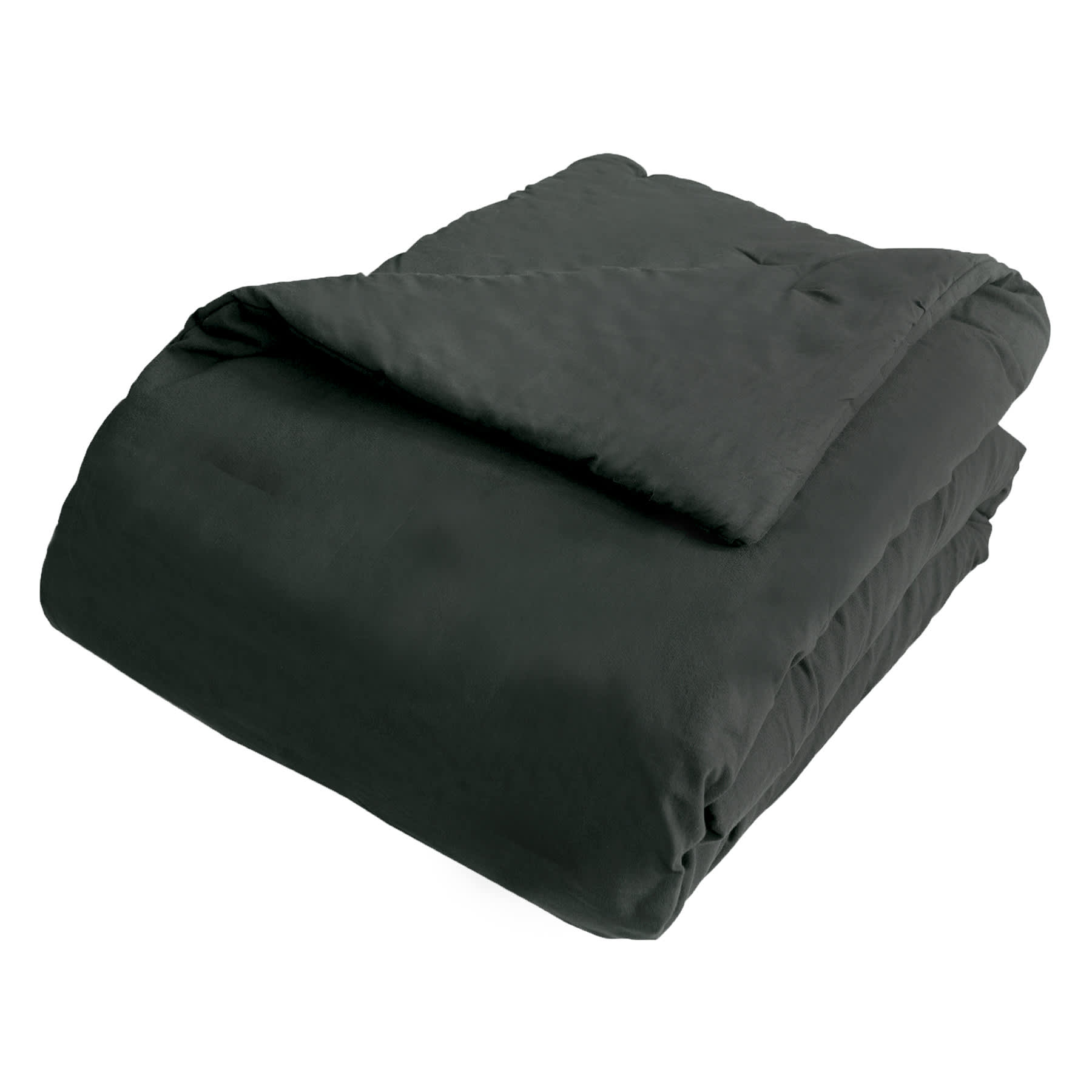 Crosby St. 3-Piece Black Cotton Textured Comforter Set, King
