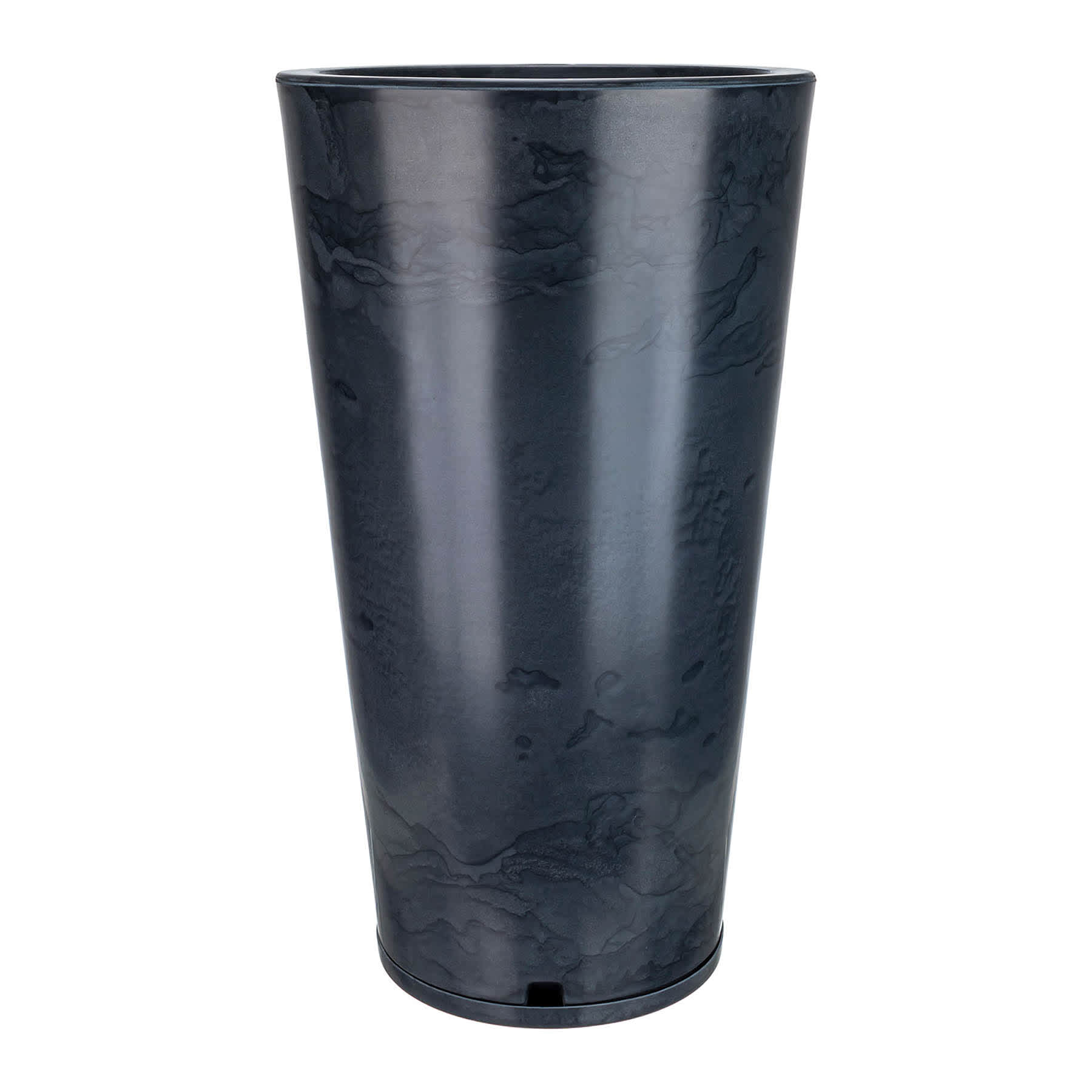 Genebra Black Marble Effect Outdoor Planter, Large