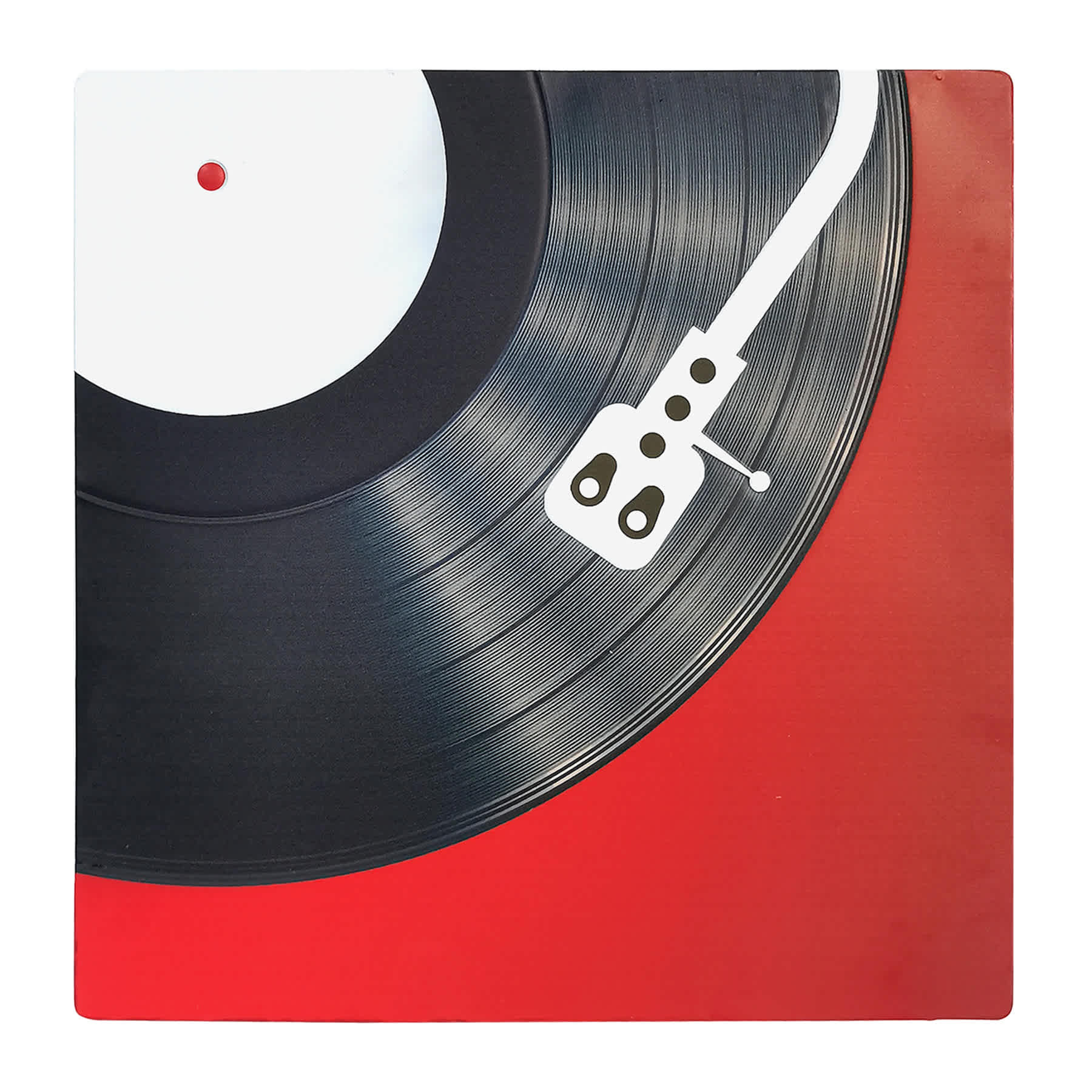 Vinyl Record Metal Wall Art, 18"