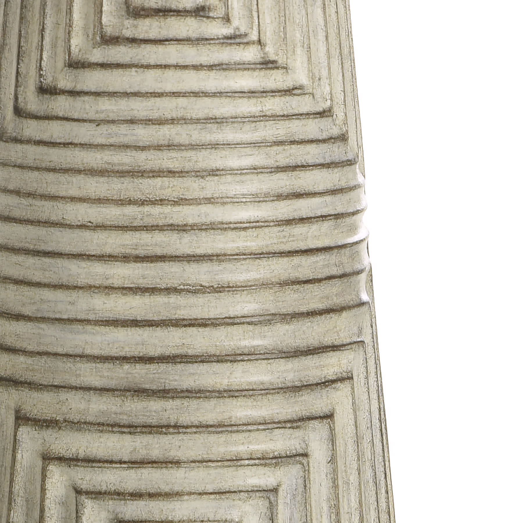 Found & Fable Dark Grey Geo Small Lamp Base, 15"