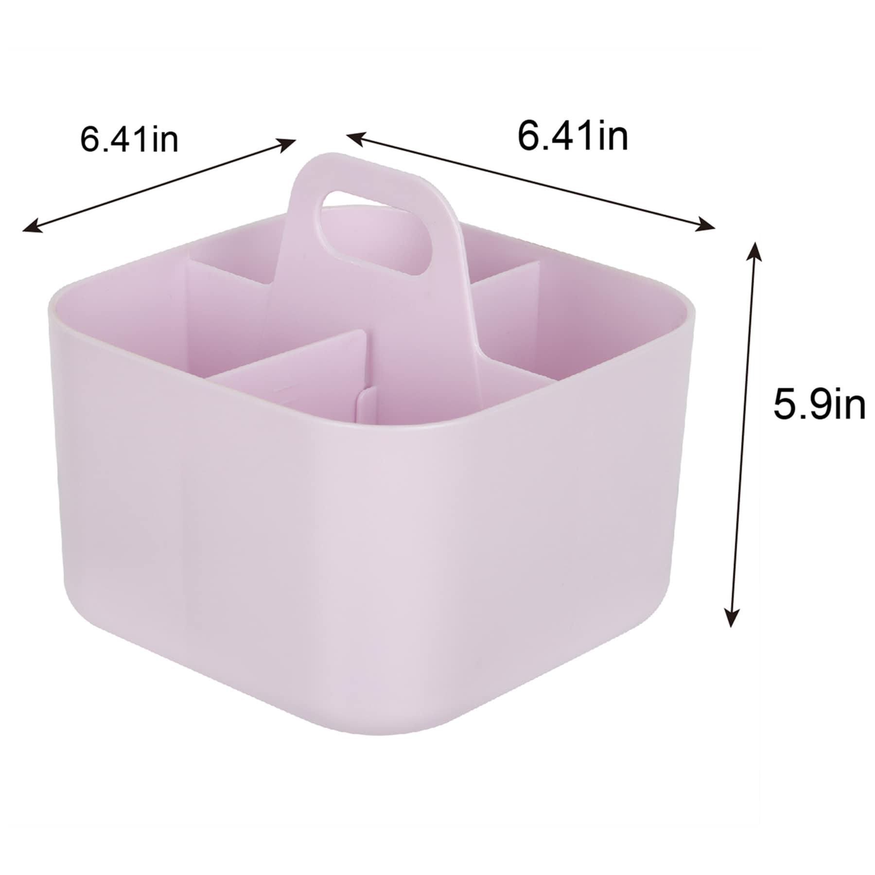 4-Compartment Office Caddy Organizer, Lavender