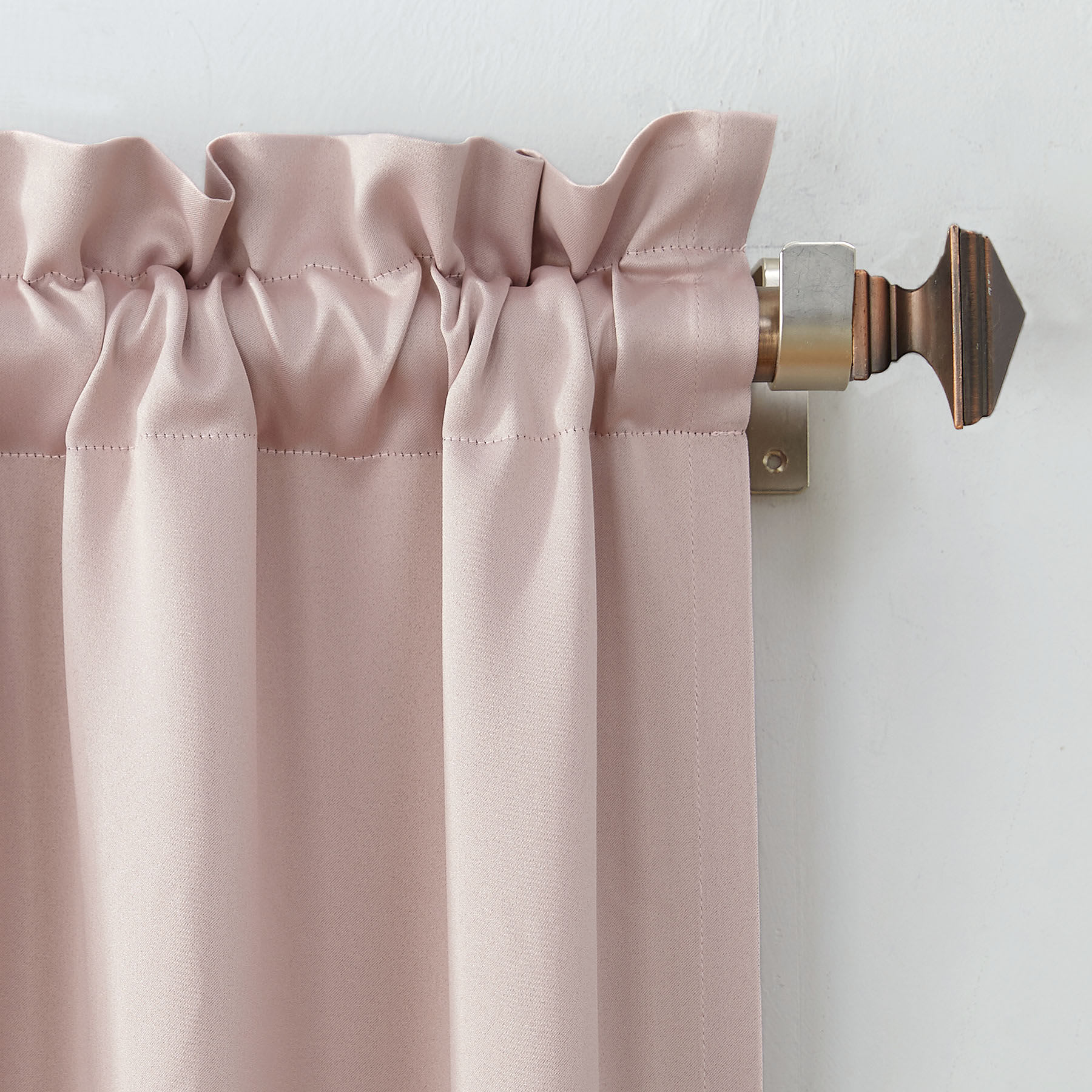Madison Blush Pole Top Room Darkening Curtain Panel, 84"