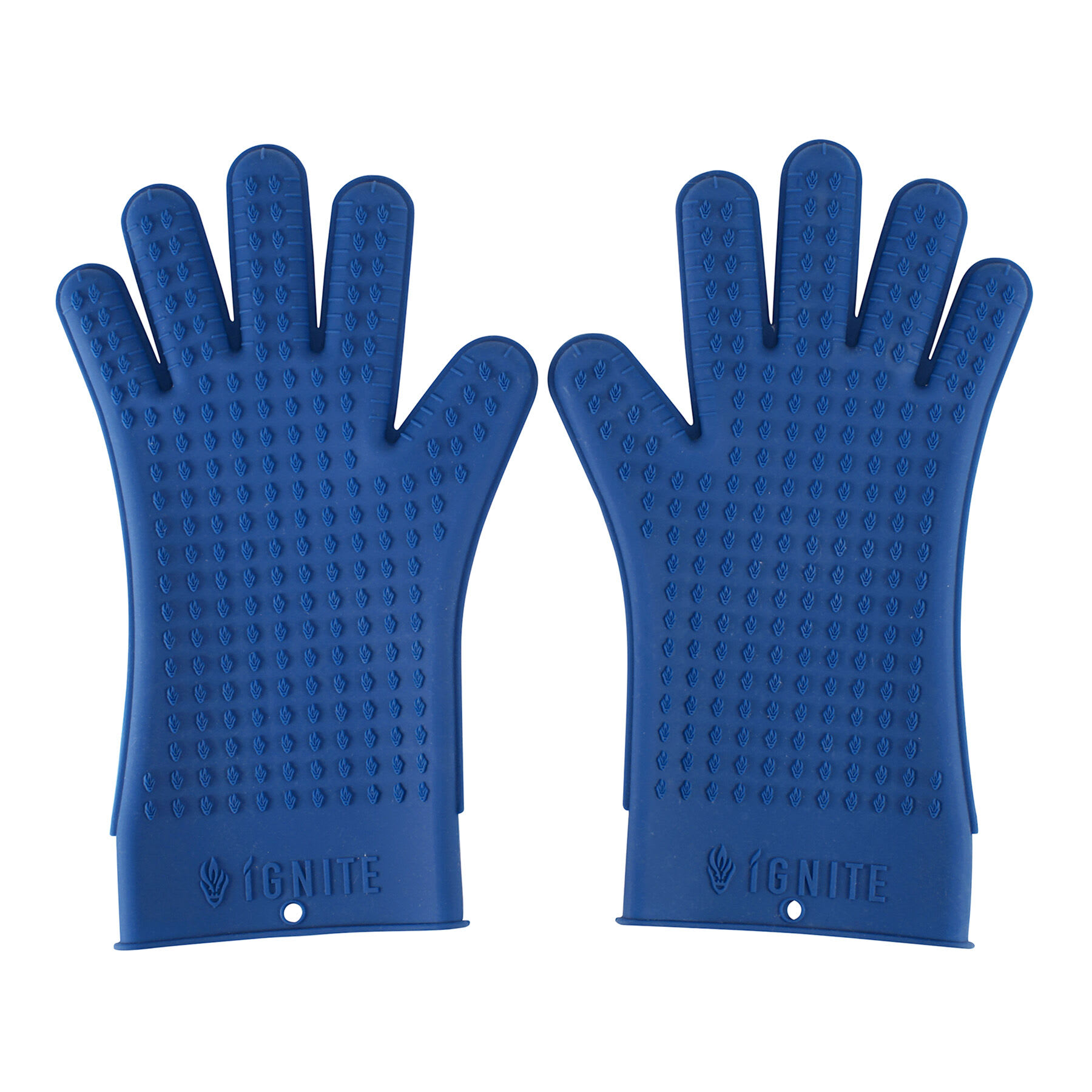 2-Piece Ignite Blue Silicone Food Gloves