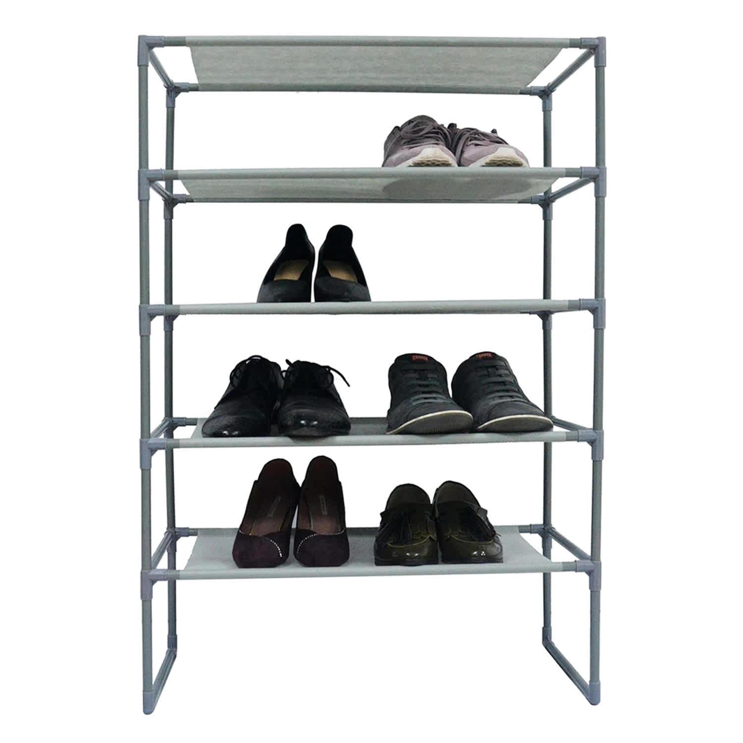 15-Pair Standing Stackable Shoe Rack