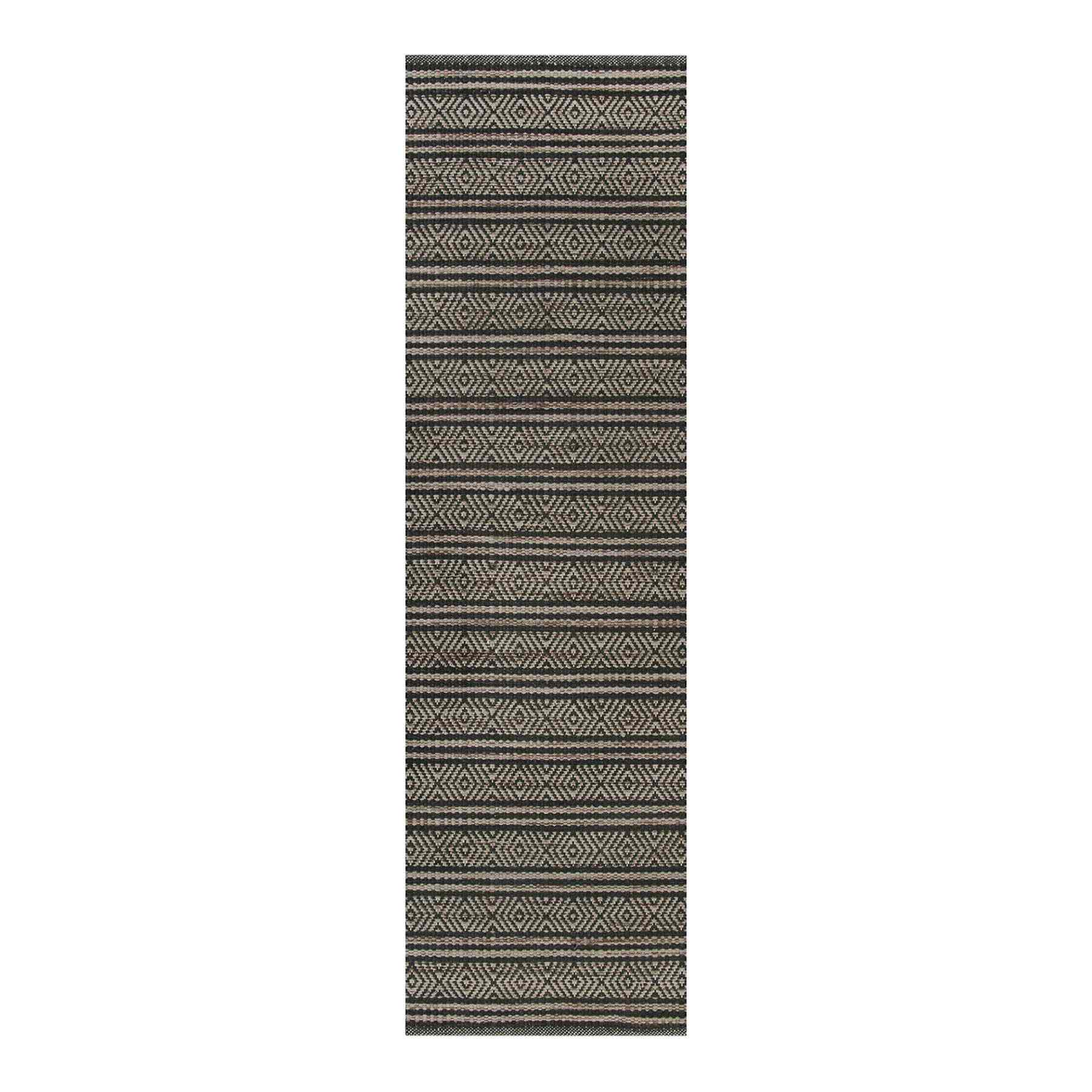 (B723) Honeybloom Neutral Flatweave Runner, 2x7