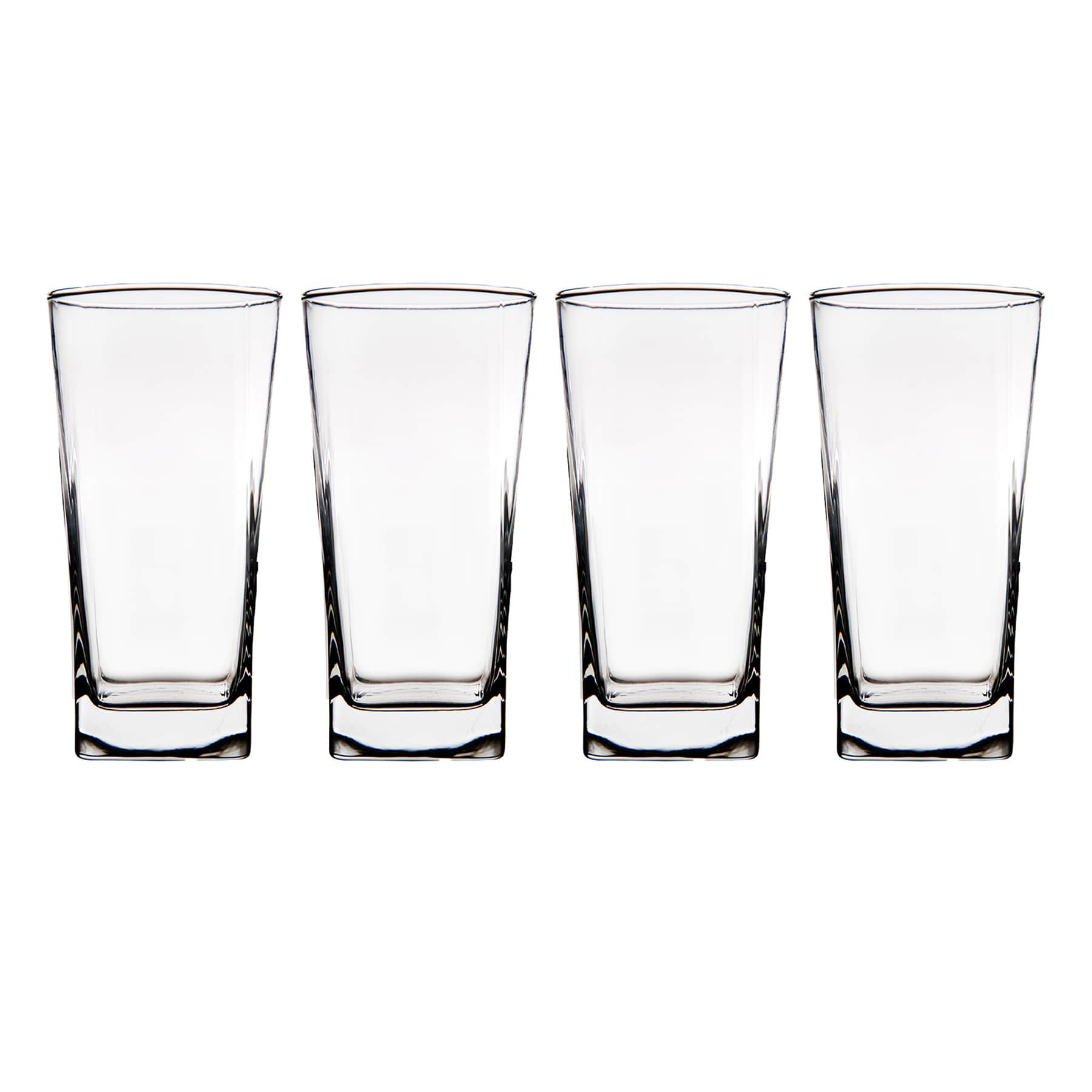 Set of 4 Tribeca Square Highball Glasses, 16oz