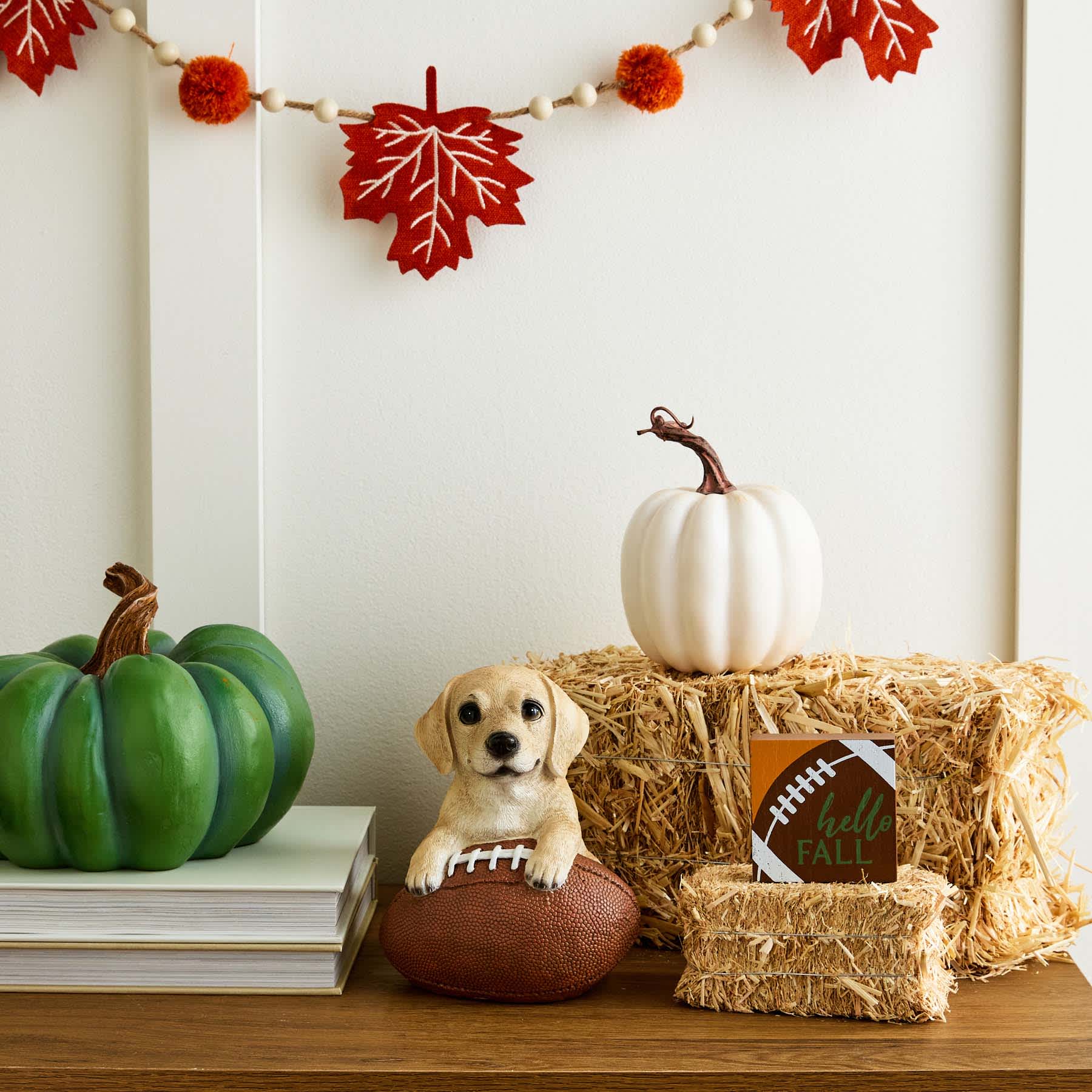 Homespun Harvest Hello Fall Sign, 3"