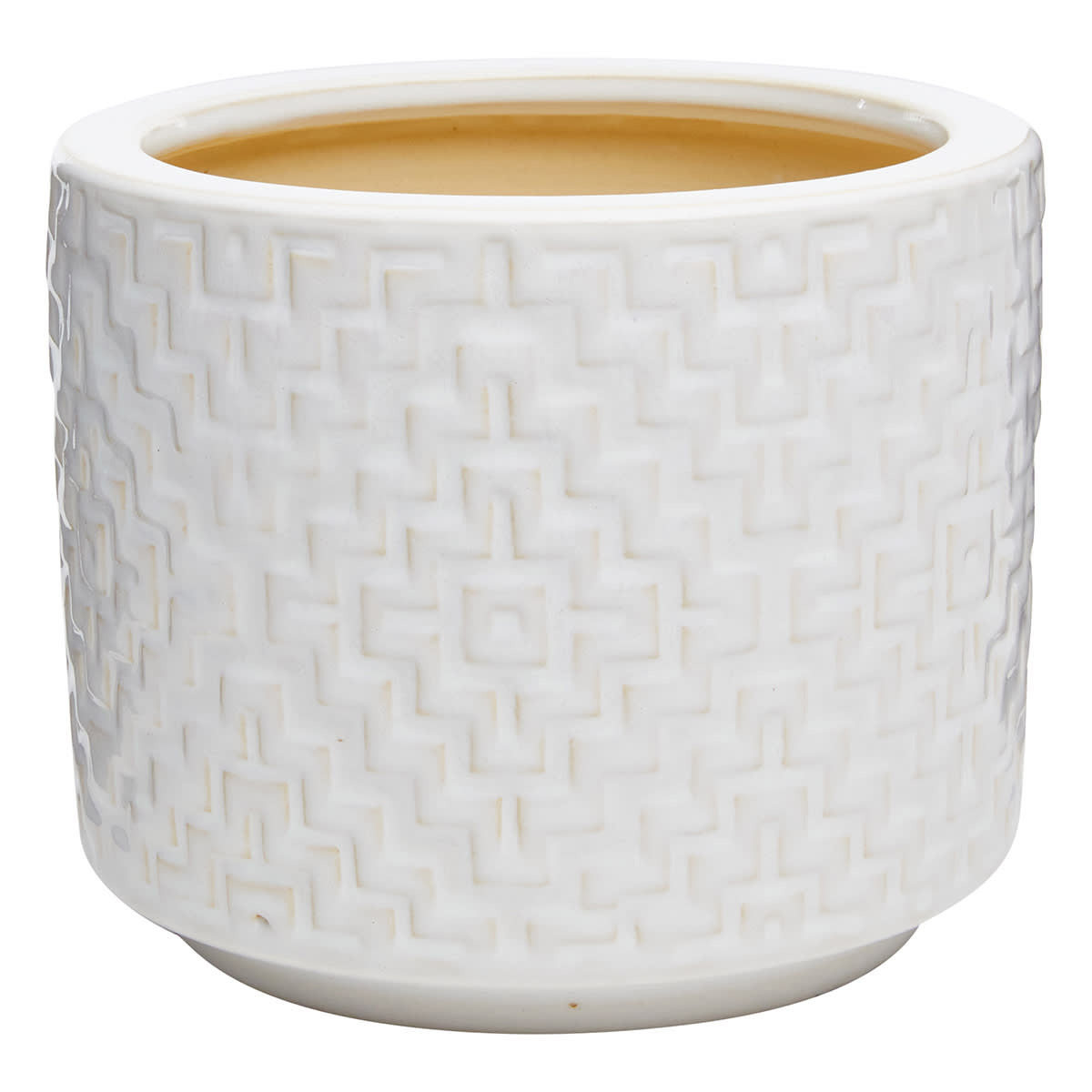 Found & Fable Indoor White Reactive Glaze Pot, Small
