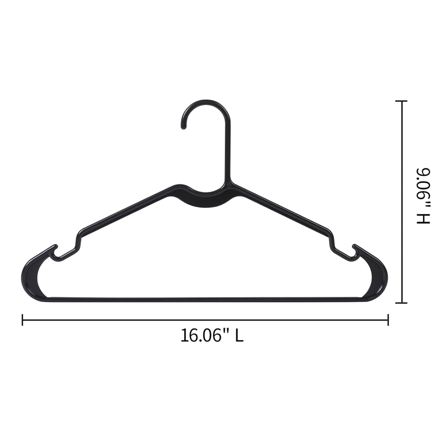 10-Pack Hanger Sets, Black
