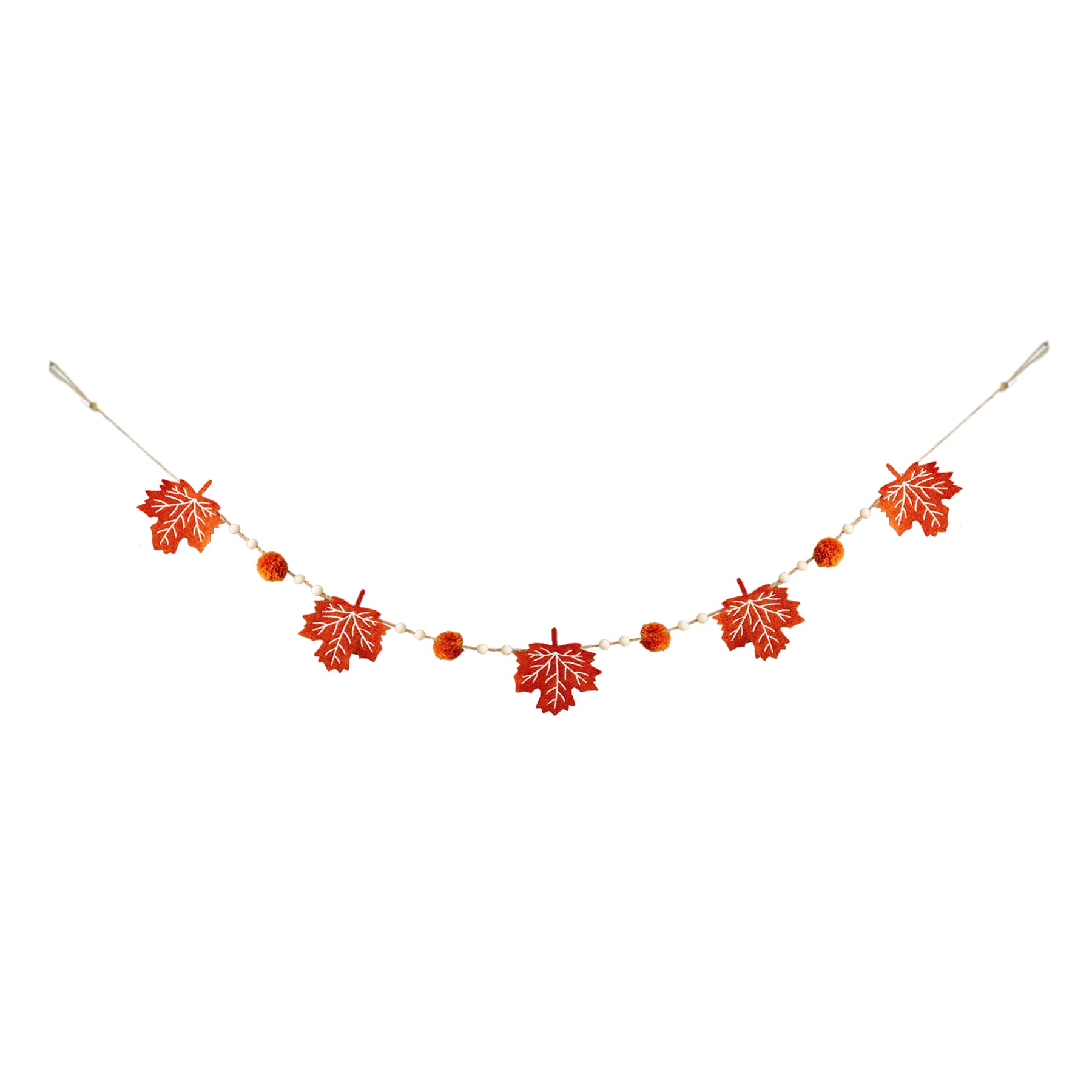 Beaded Leaf Garland, 71"