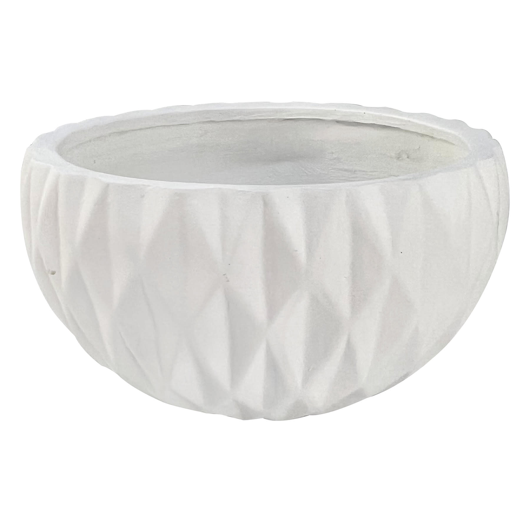 Crosby St. Tess White Outdoor Planter, Medium