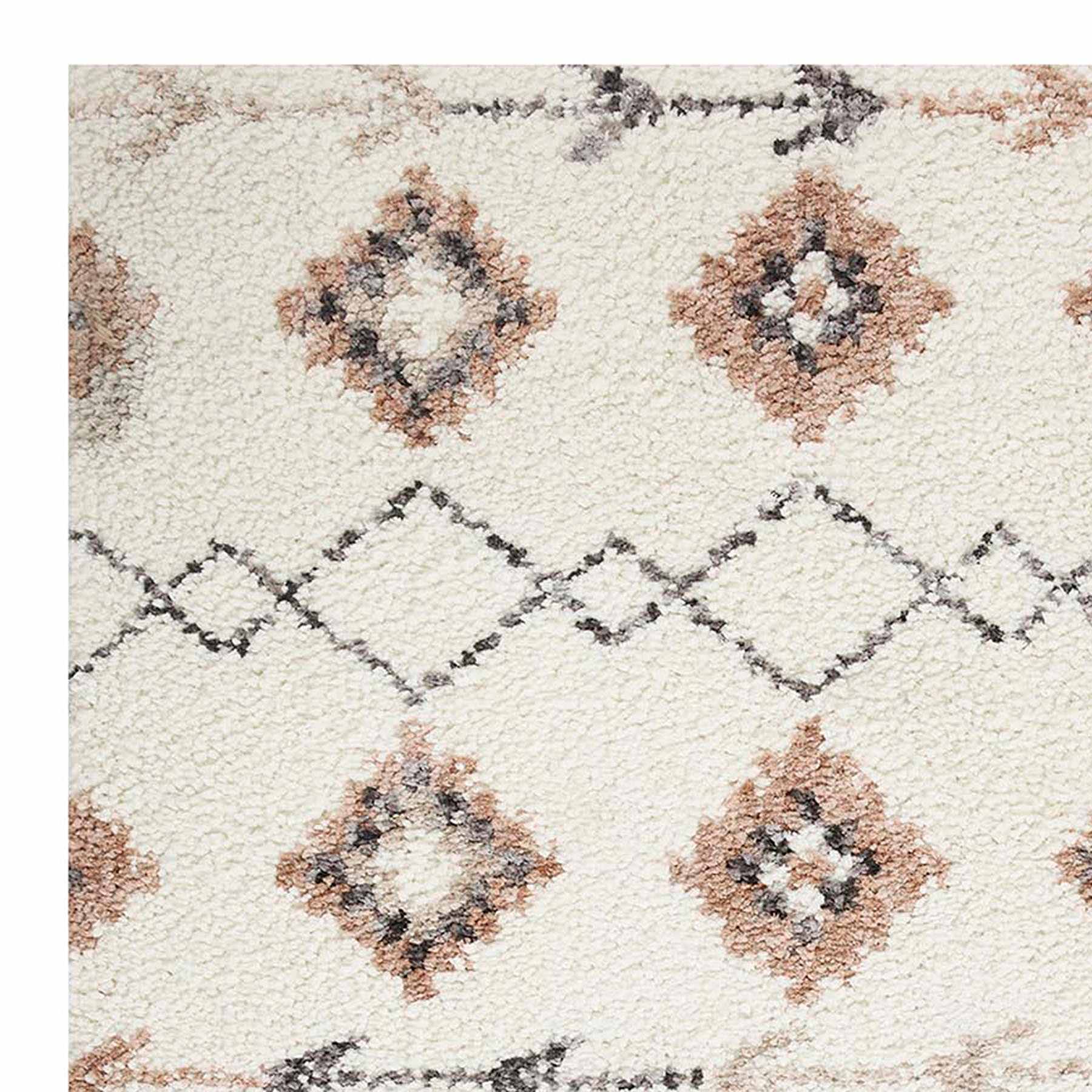 (C184) Found & Fable Alton Ivory Shag Area Rug, 8x10