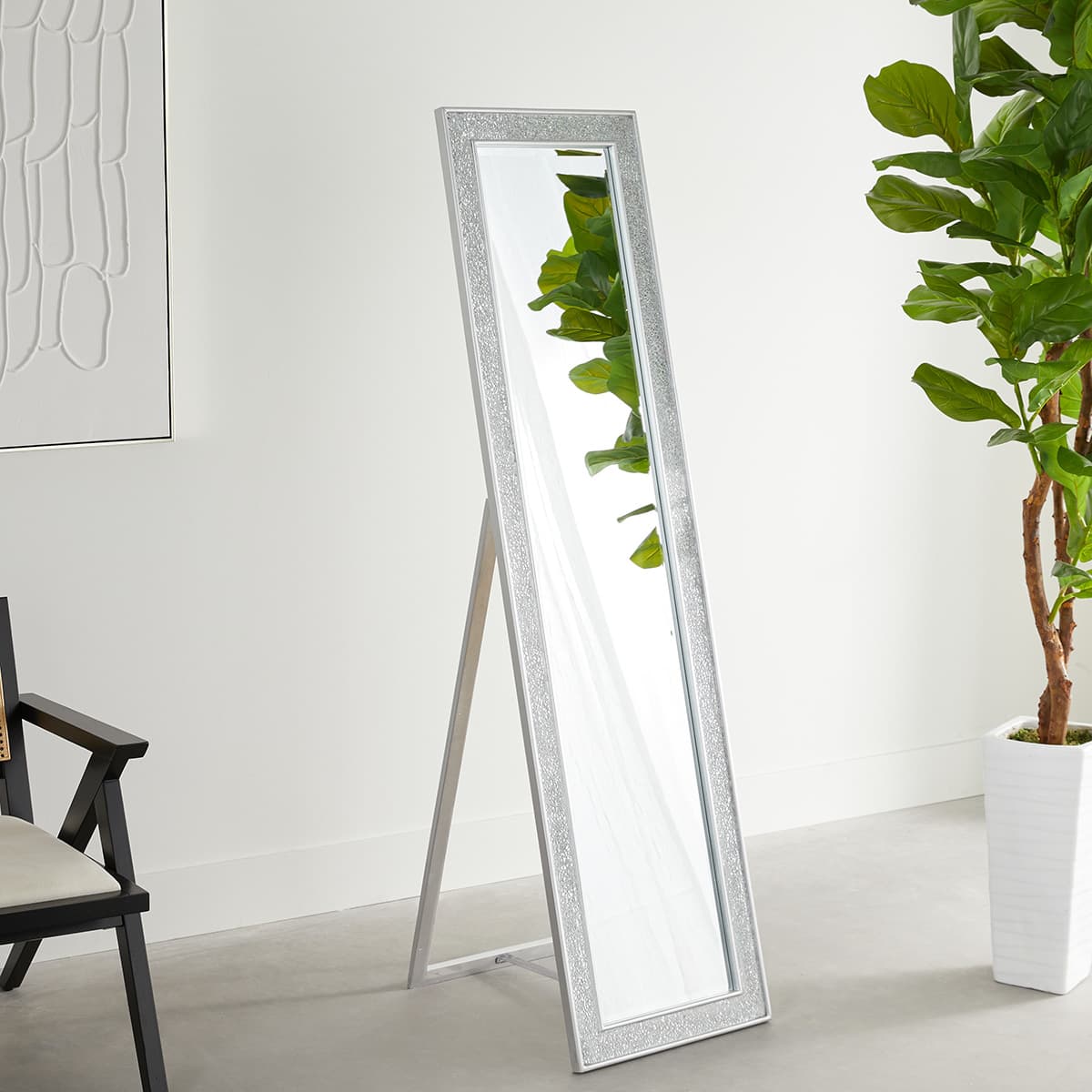 Mosaic Cheval Floor Mirror, 18x67