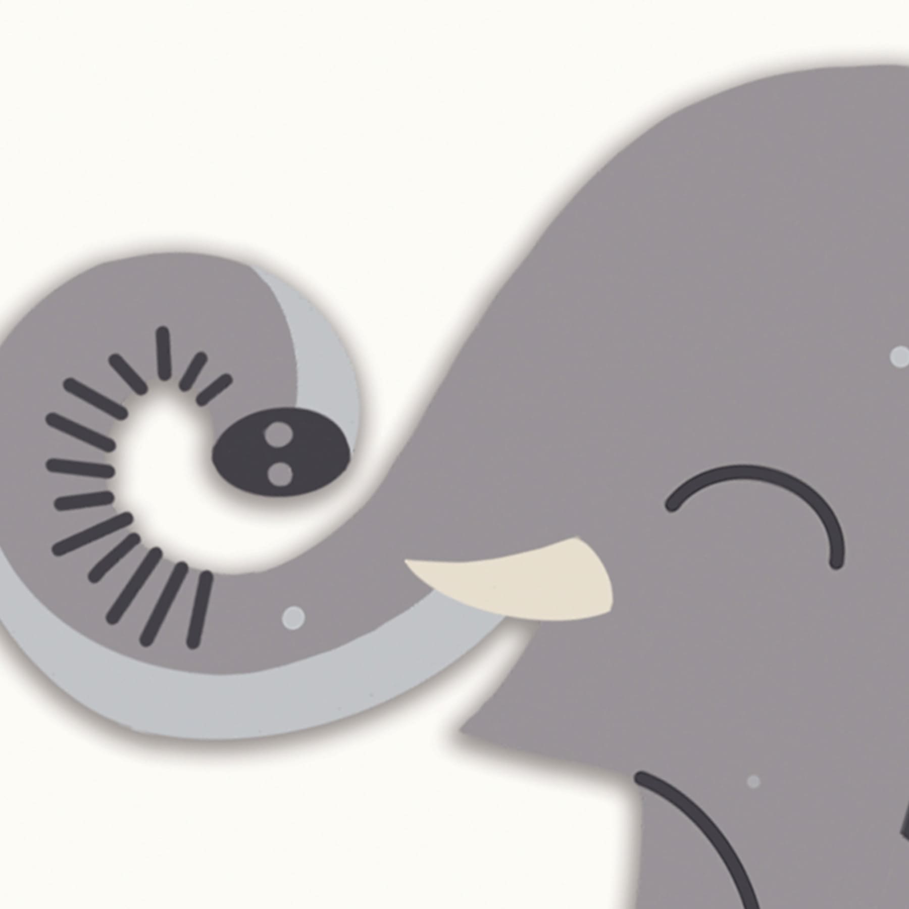 Tiny Dreamers Elephant Art, 7"