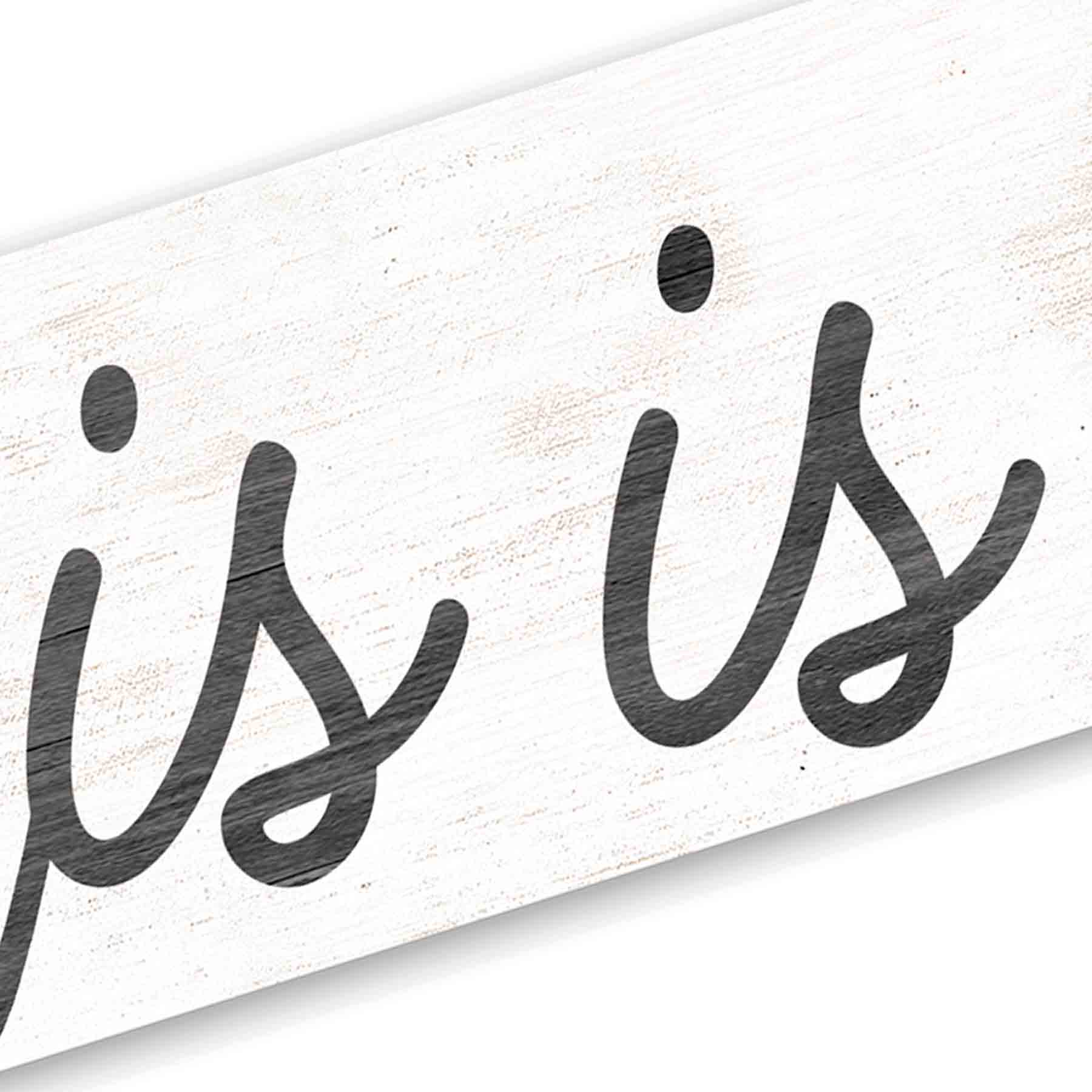 This Is Us Textured Wall Sign, 6x20
