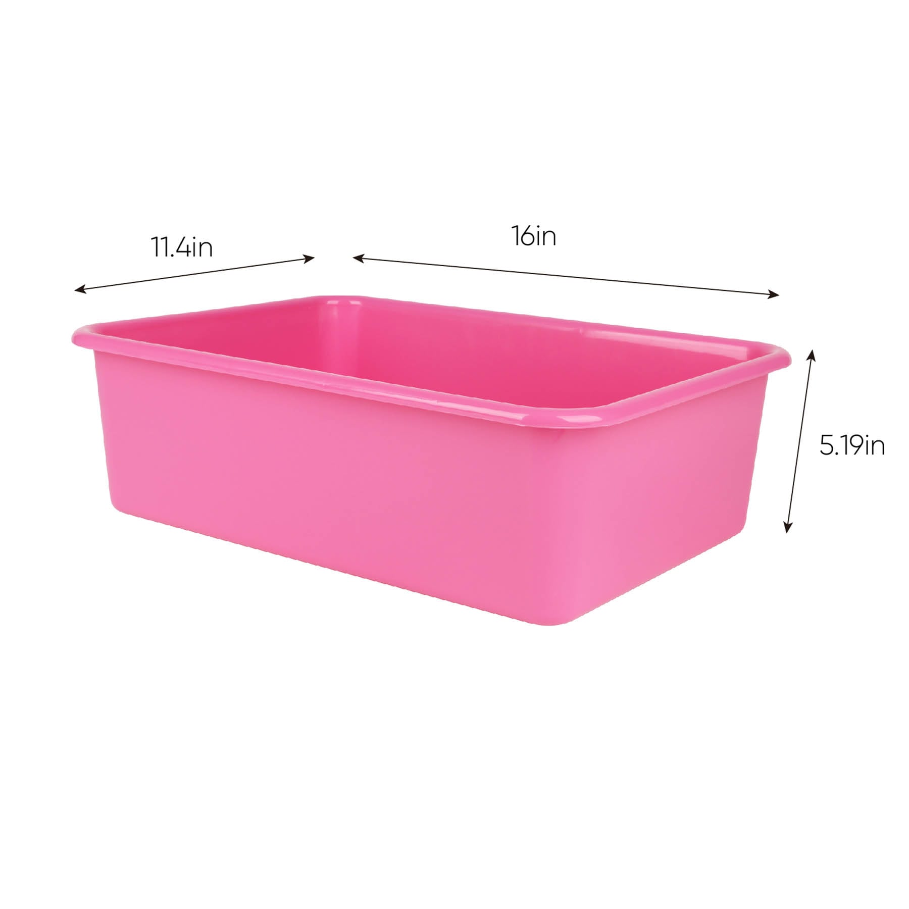 Kids Pink Storage Bin, Large