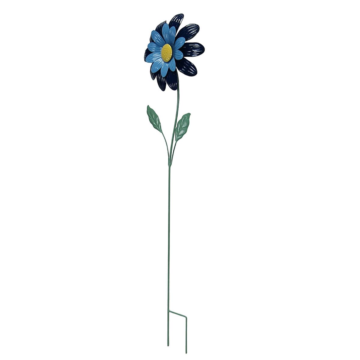 Sunny Club Blue Daisy Flower Yard Stake, 36"