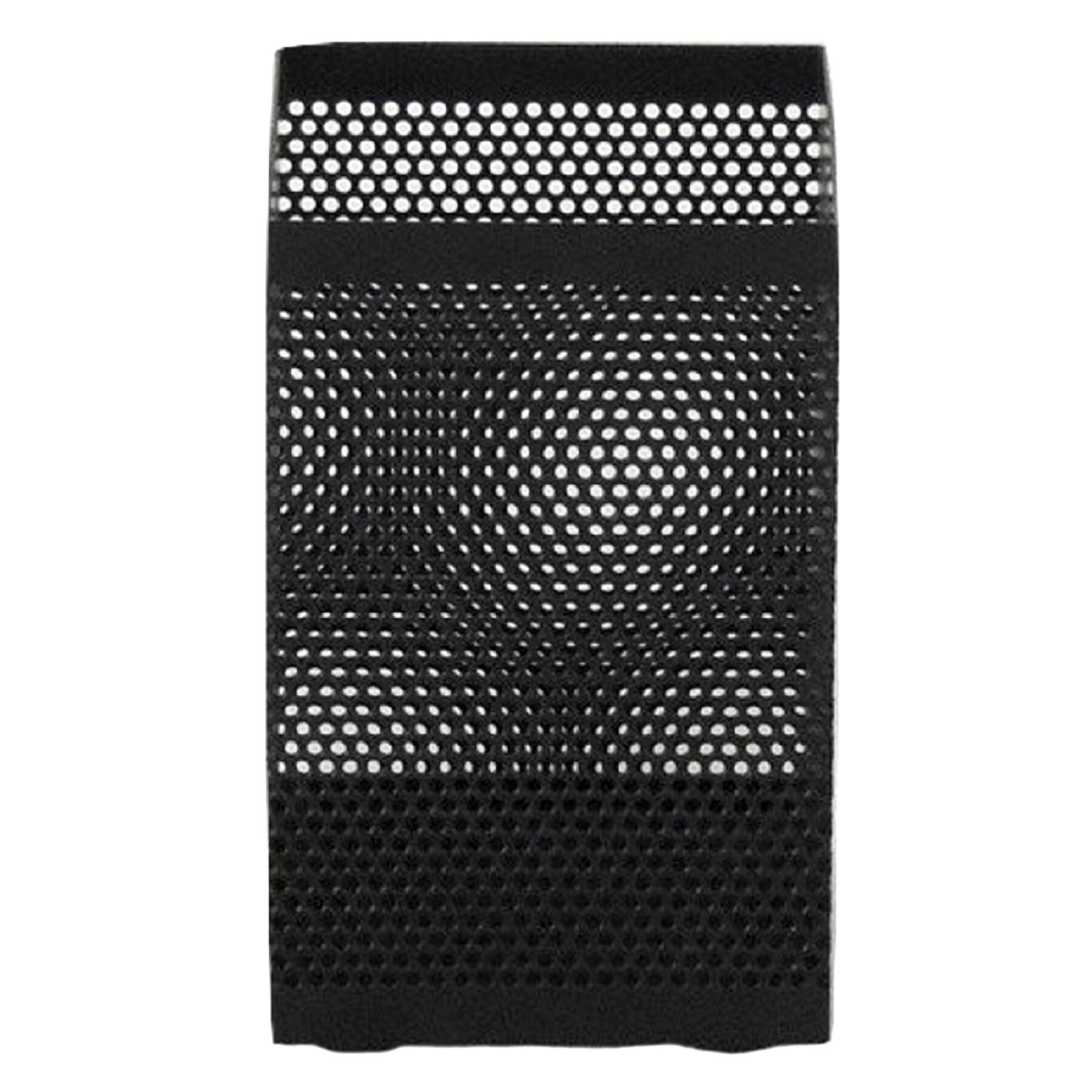 Black Metal Mesh Square Pencil Cup