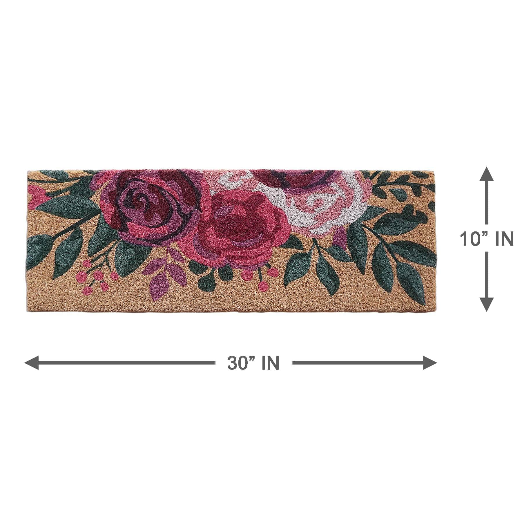 Boutique Flower Coir Mat, 10x30