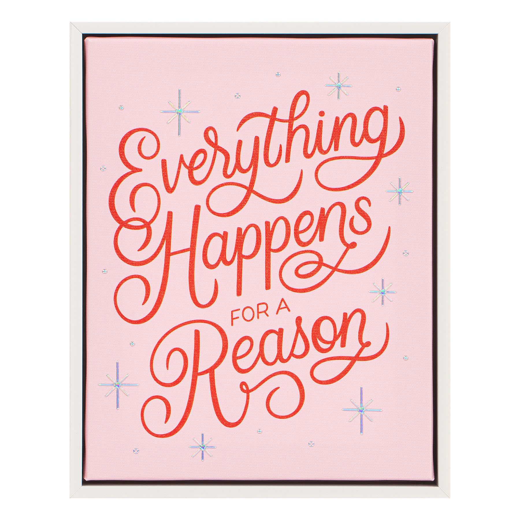 Everything Happens Canvas Art, 8x10